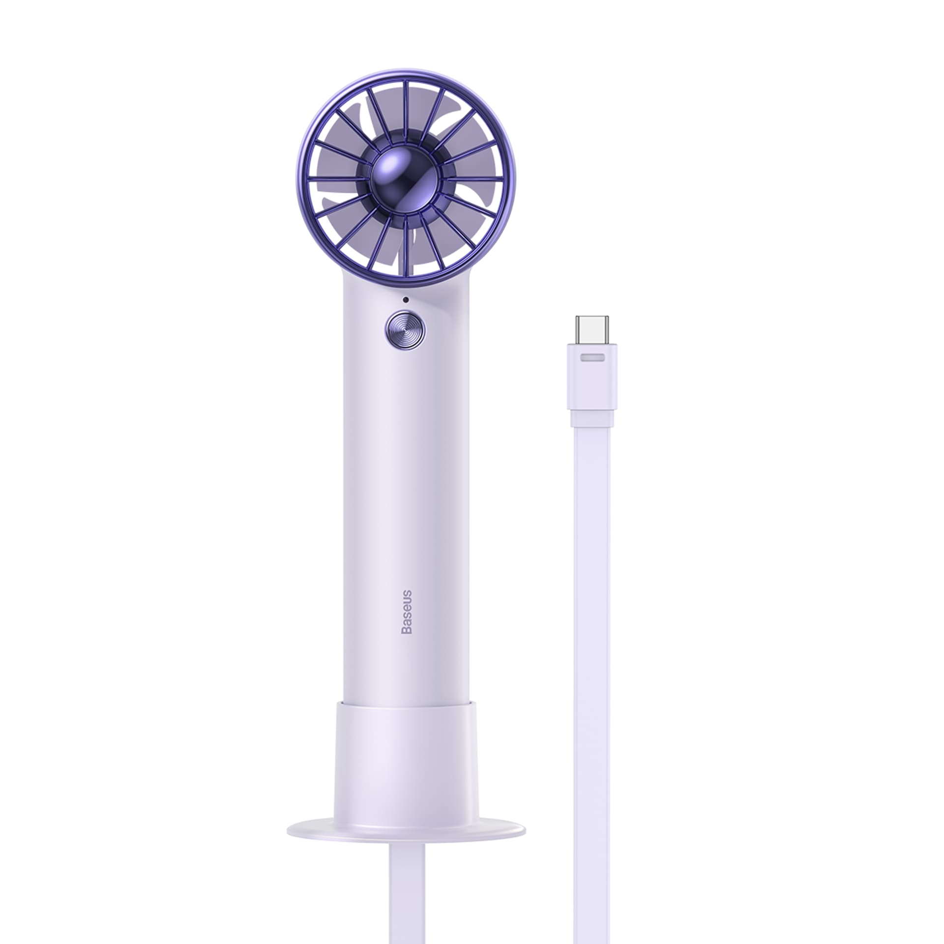 

Wentylator wiatrak z kablem USB-C + powerbank 4000mAh fioletowy
