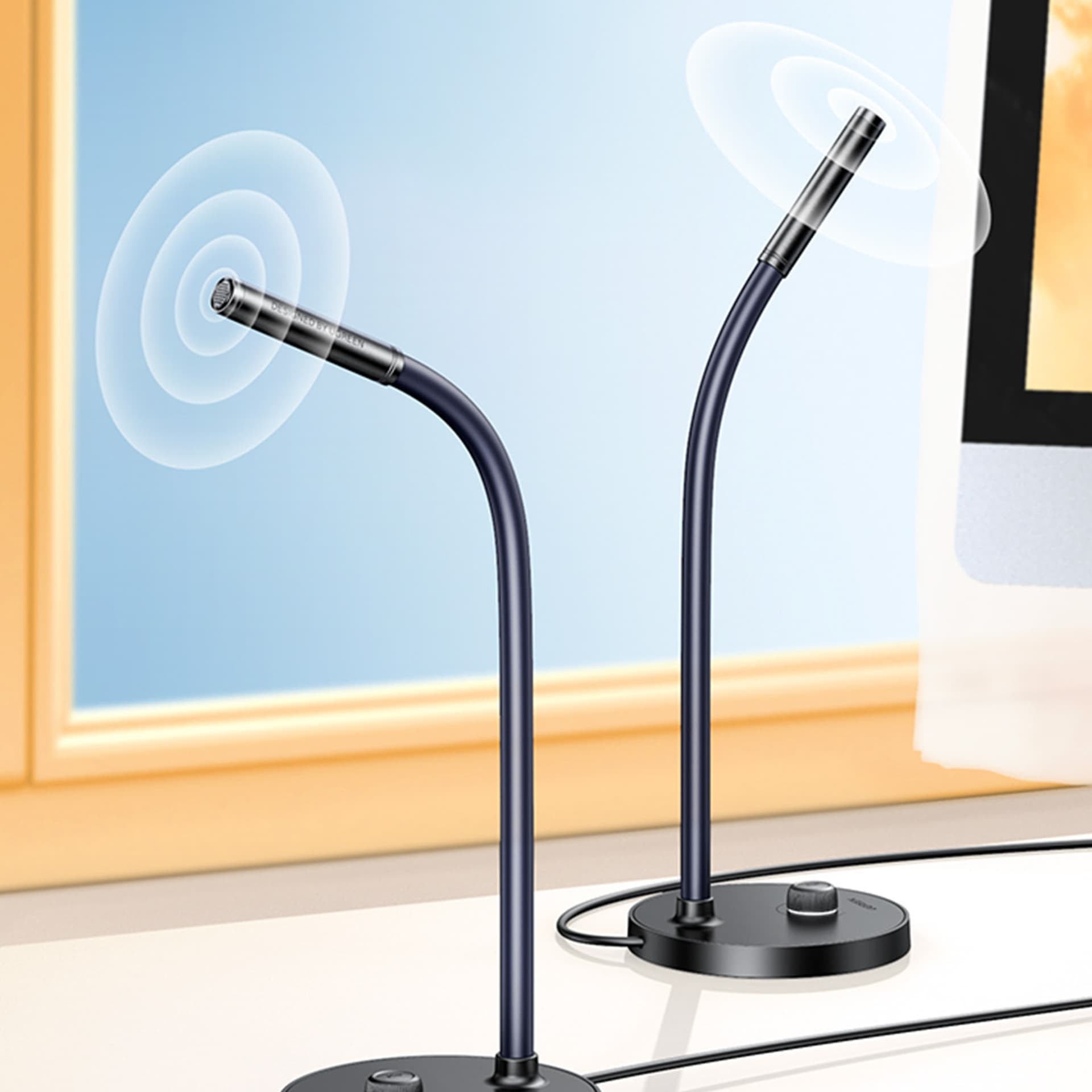 

Ugreen mikrofon USB z podstawką czarny (CM564)