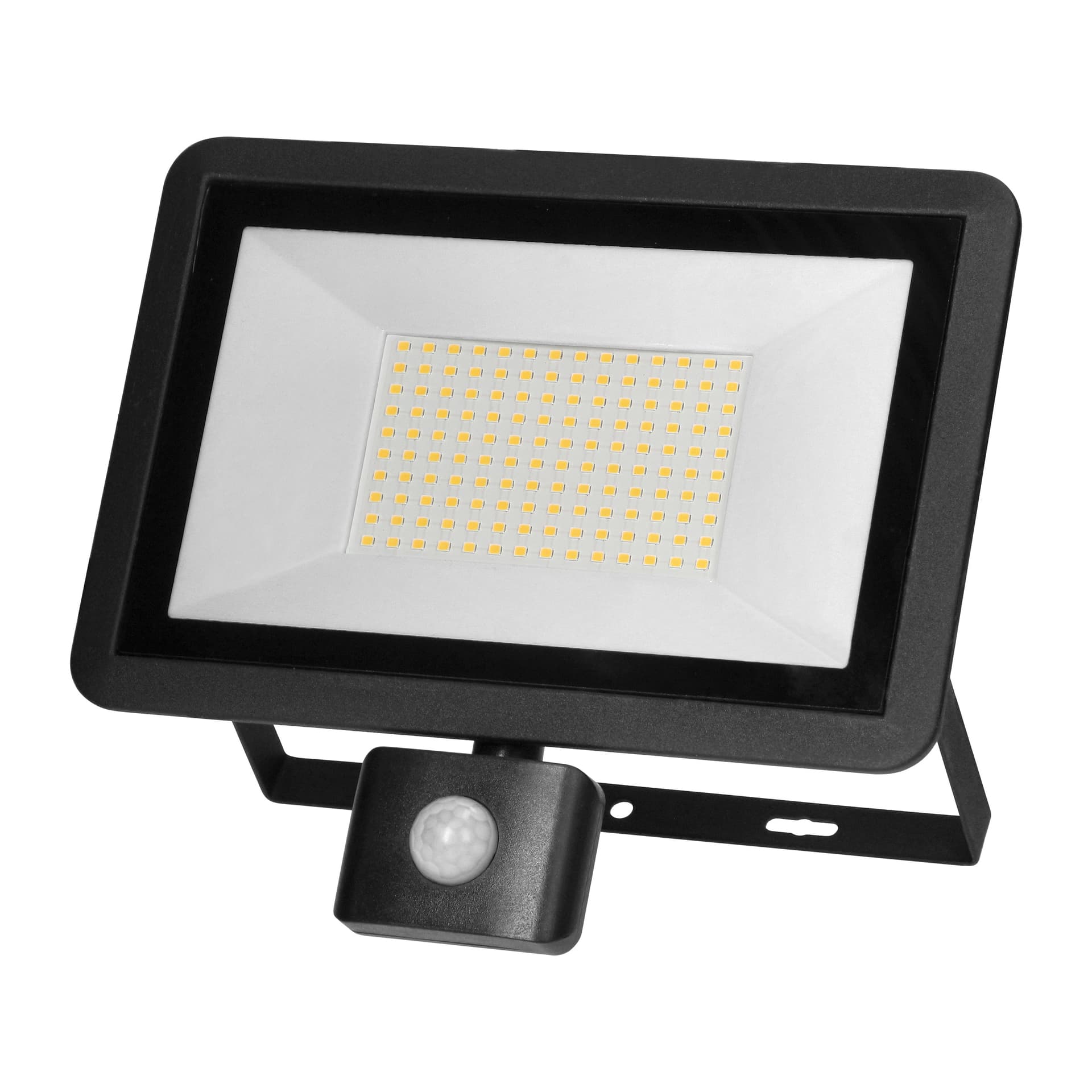 

FARO S LED 100W naświetlacz z PIR 8000lm, IP44, 4000K, aluminium + szkło