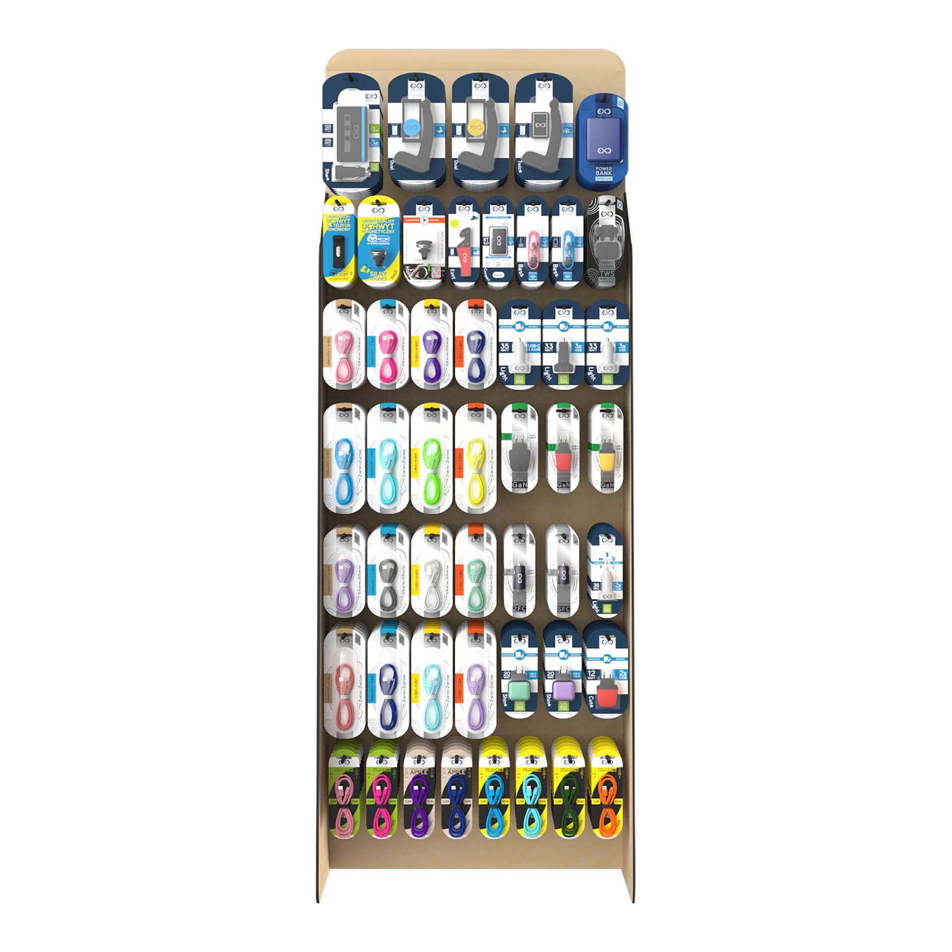 

Ekspozytor EXC Mobile, 37 pozycji, 227 sztuk produktów