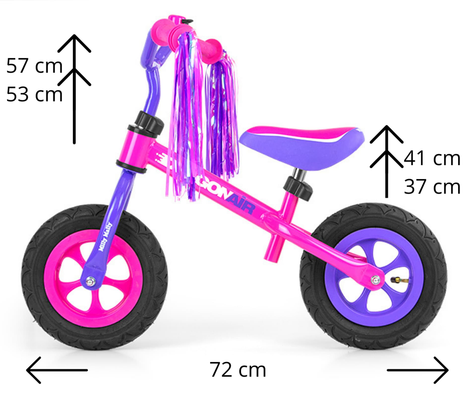 

Rowerek Biegowy Dragon Air Pink