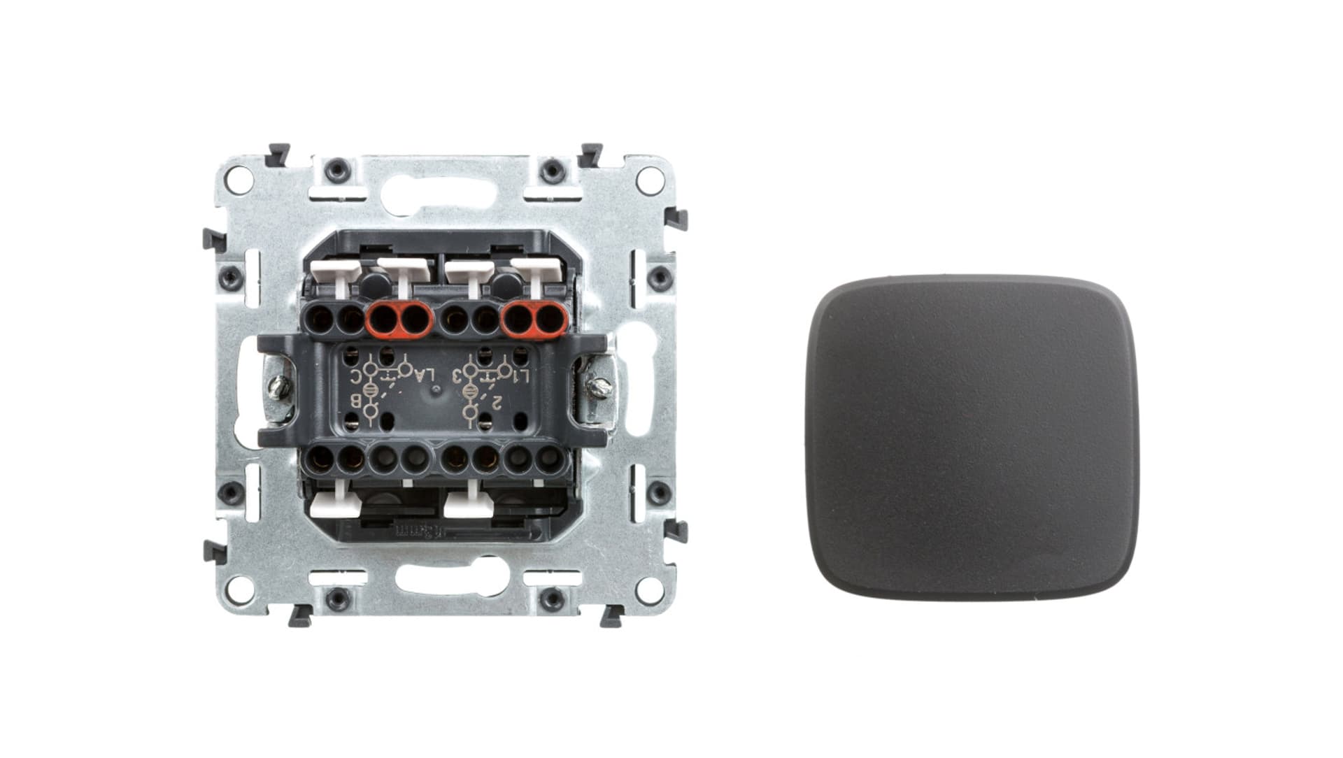 

VALENA ALLURE Łącznik podwójny wielofunkcyjny z podświetleniem czarny 755198