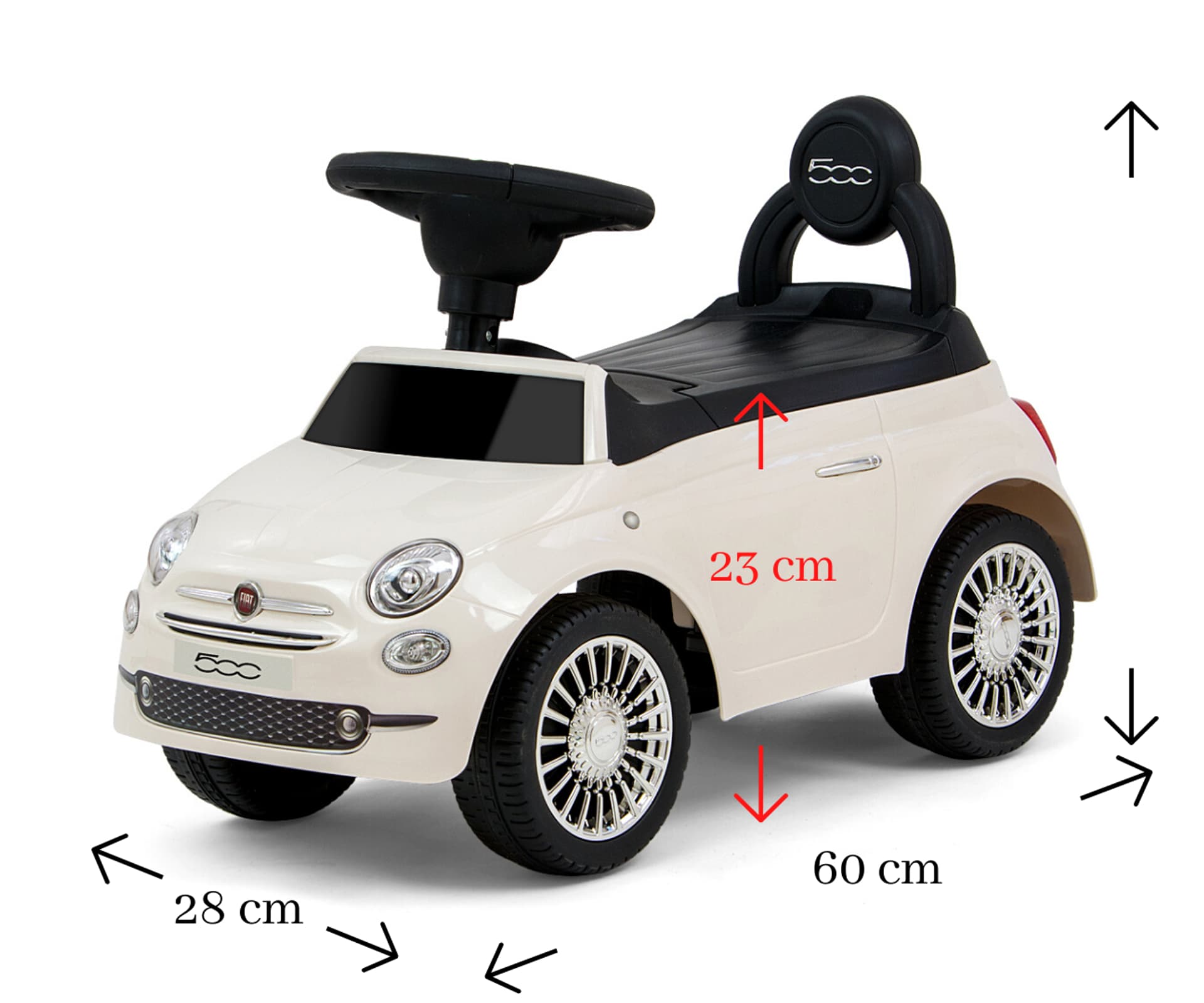 

Pojazd Fiat 500 White