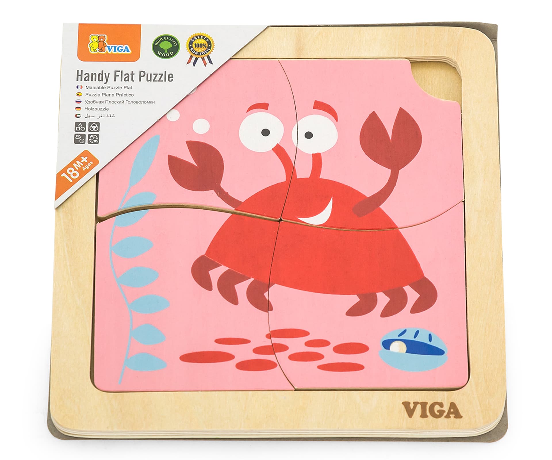 

Viga 50146 Puzzle na podkładce - krab