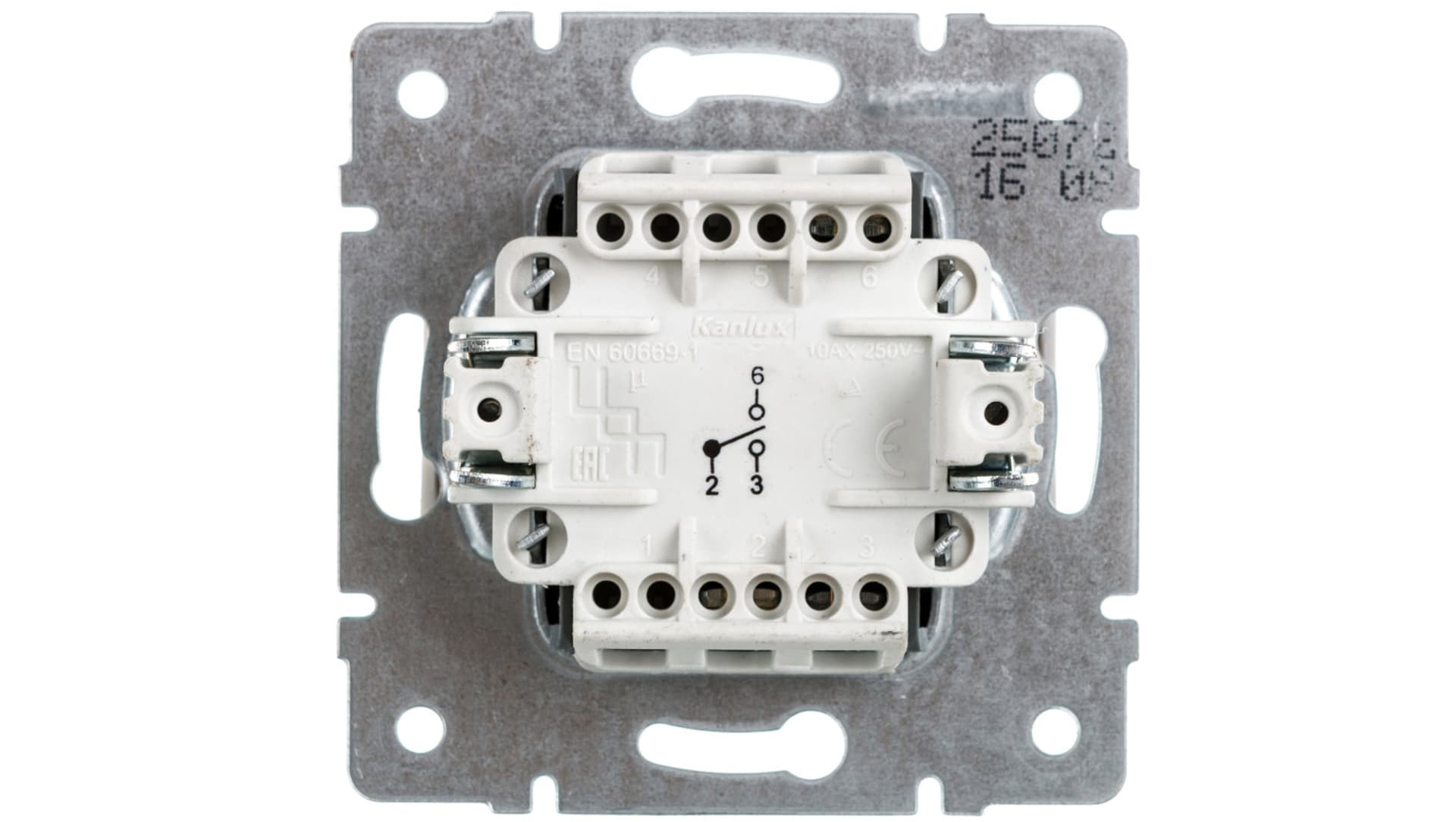 

LOGI Łącznik schodowy śrubowy 10AX 250V biały 021050102 25072