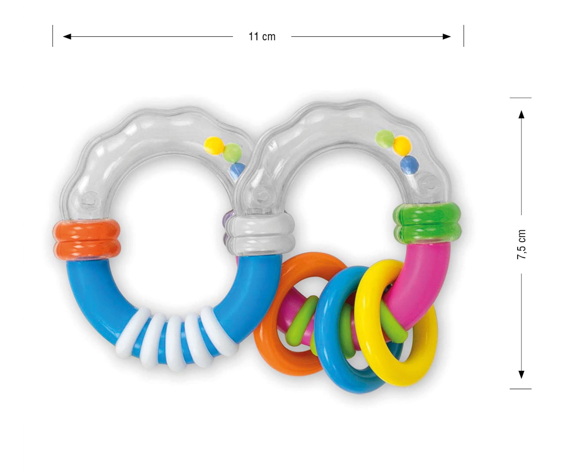 

Grzechotka Ósemka - Shaped 8 rattle - 0581