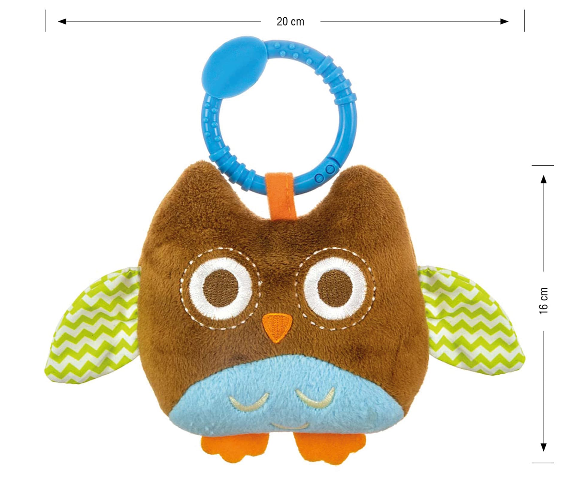 

Zawieszka pluszowa Sówka - Happy owl - 2552 BROWN