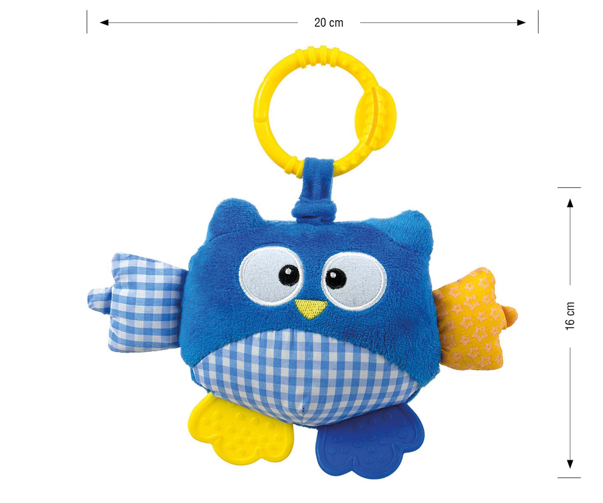 

Zawieszka pluszowa Sówka - Cutie owl - 2881 BLUE