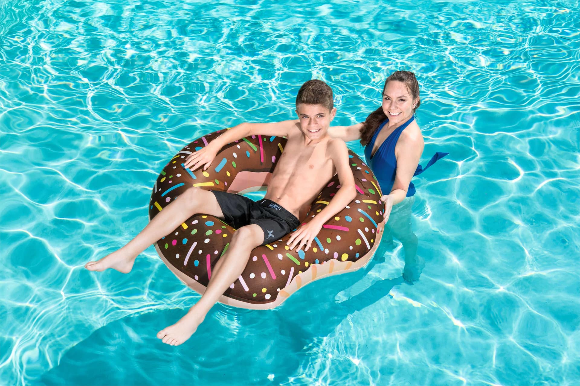 

Bestway 36118 KÓŁKO DO PŁYWANIA DONUT 107cm BRĄZ