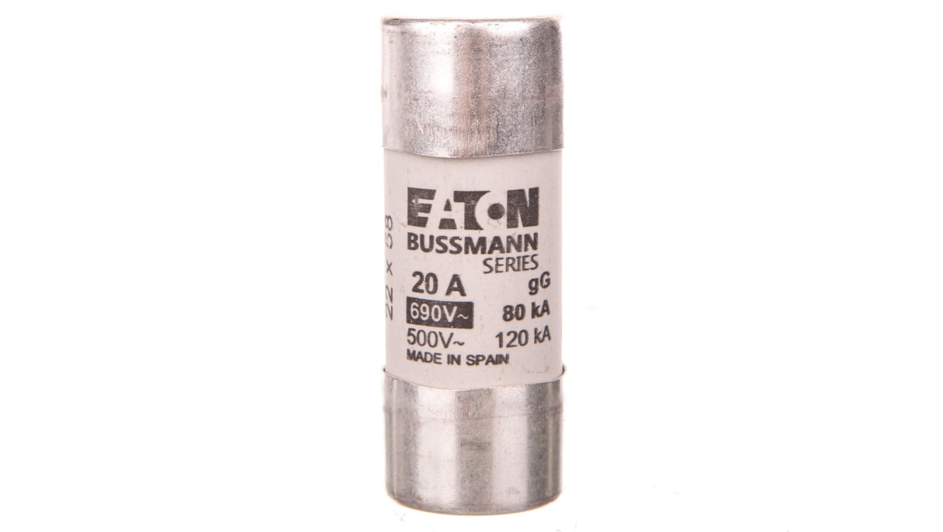 

Wkładka bezpiecznikowa cylindryczna 22x58mm 20A gL/gG 690V C22G20