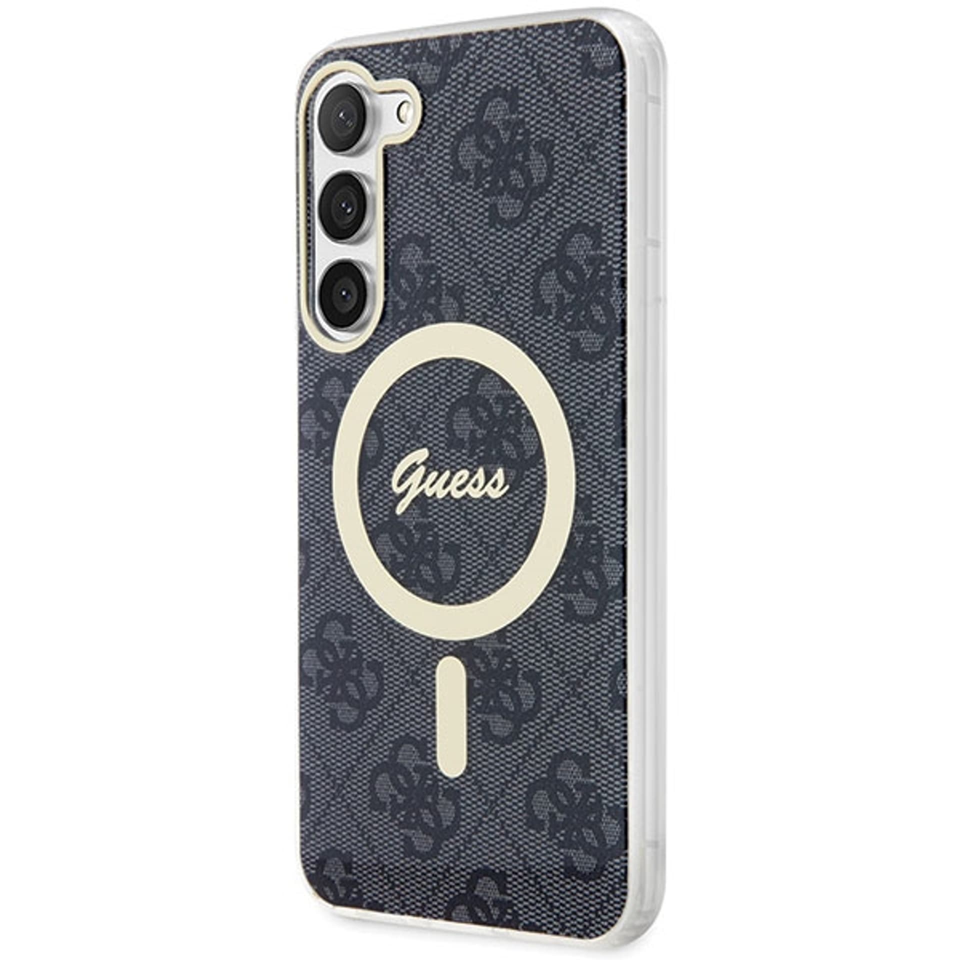 

Guess GUHMS23SH4STK S23 S911 czarny/black hardcase 4G MagSafe