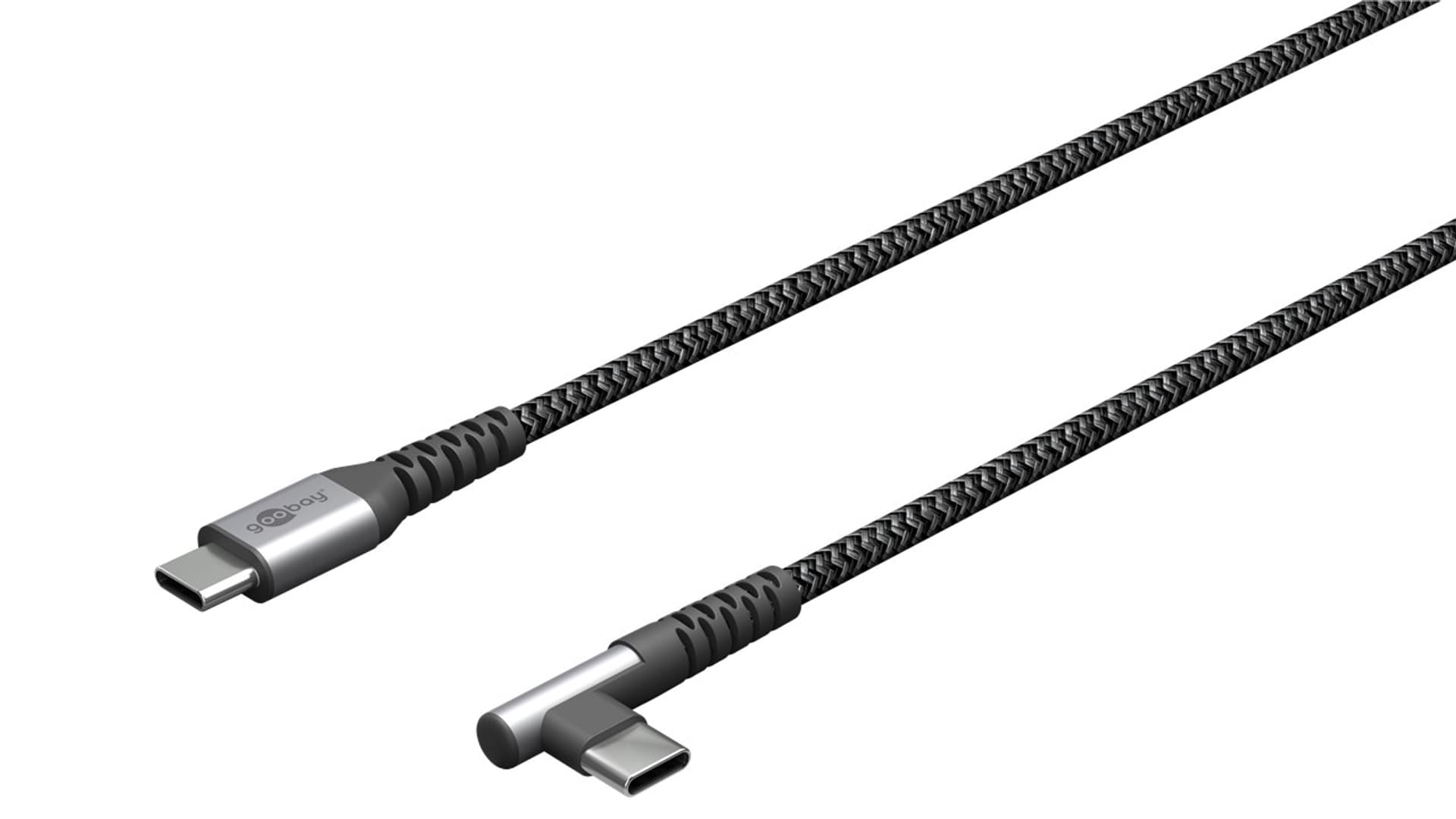 

Kabel USB-C 2.0 480 Mb/s Goobay KĄTOWY TEXTIL 0,5m