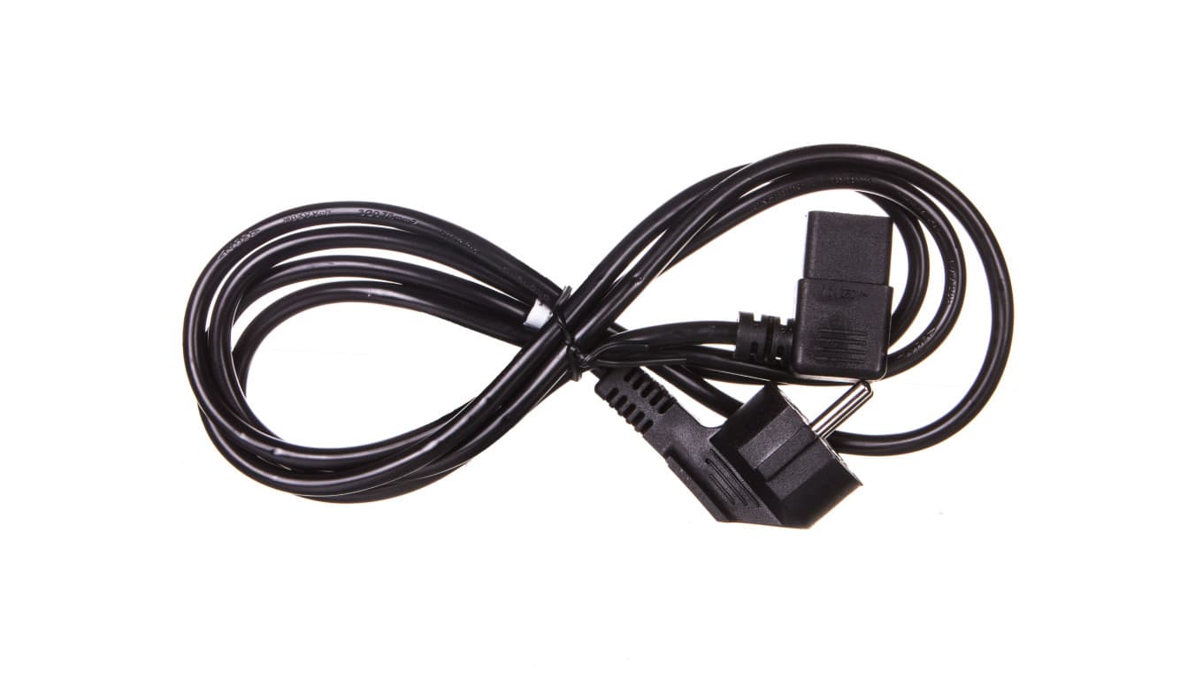

Kabel zasilający kątowy Schuko (type F, CEE 7/7) - C13 2m 50080, Type f/cee 7/7) - c13 2m 5008