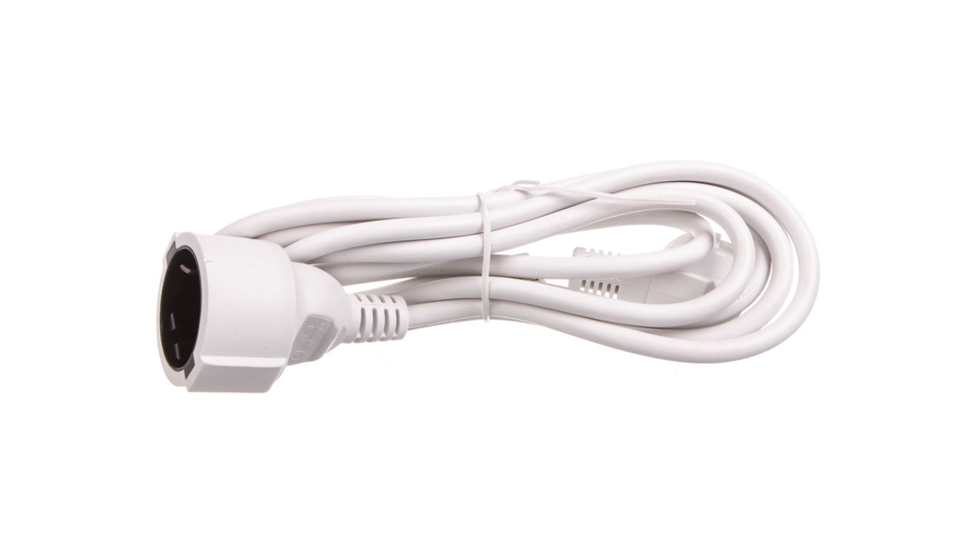 

Kabel przedłużajacy (przedłużacz) 3m biały 1x230V H05VV-F 3G1,5 93087, Przedłużacz) 3m biały 1x230v h05vv-f 3g1.5 9308