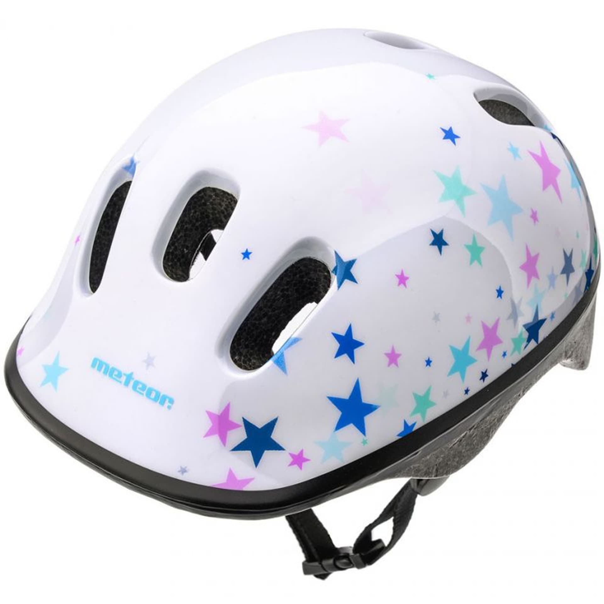 

Kask rowerowy Meteor KS06 Stars roz XS 44-48cm Jr 24806 (kolor Biały)