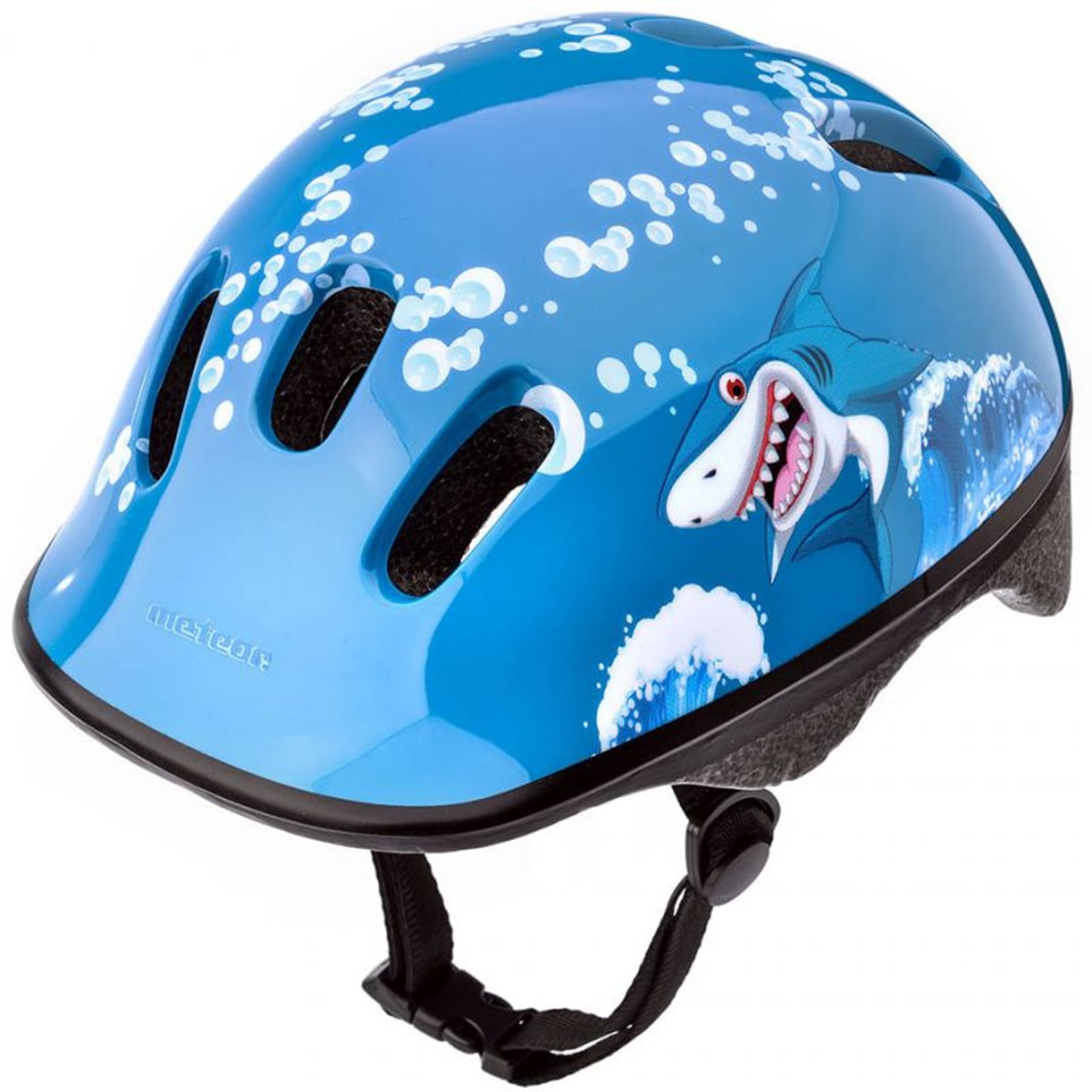 

Kask rowerowy Meteor KS06 Baby Shark roz XS 44-48cm Jr 24828 (kolor Niebieski)