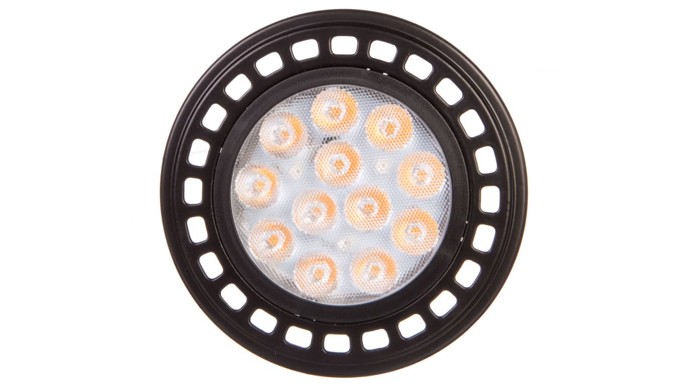 

Żarówka LED ES111 12W 12XPOWER LED czarna ciepły biały GU10 3000K 120st. LD-ES11101-30