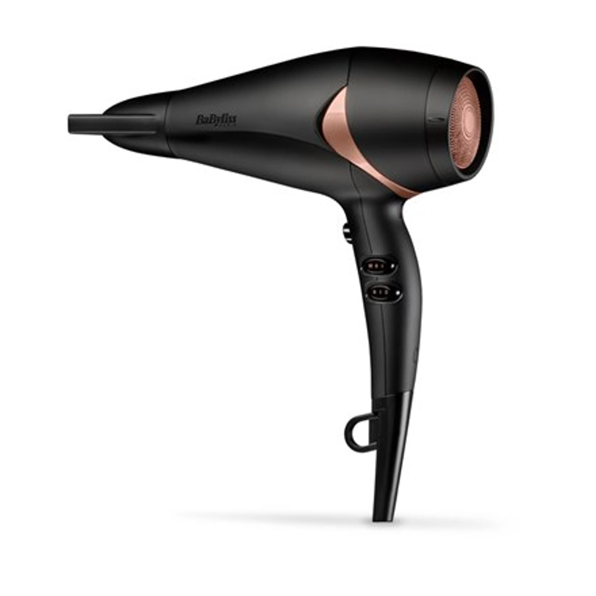 

BABYLISS Suszarka do włosów D566E 2200 W Liczba stopni temperatury 2 Funkcja jonizacji Dysza z dyfuzorem Czarny/Brązowy