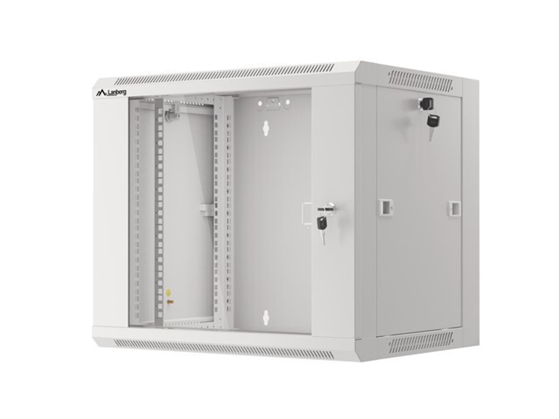 

SZAFA INSTALACYJNA RACK WISZĄCA 19" 9U 450 SZARA DRZWI SZKLANE LANBERG (ZŁOŻONA)