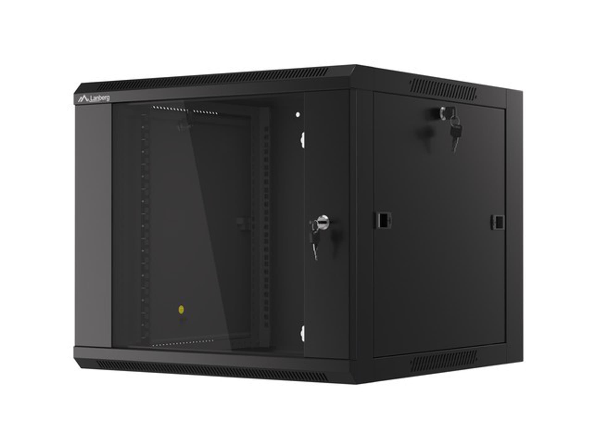 

SZAFA INSTALACYJNA RACK WISZĄCA 19" 9U 600 CZARNA DRZWI SZKLANE LANBERG (ZŁOŻONA)