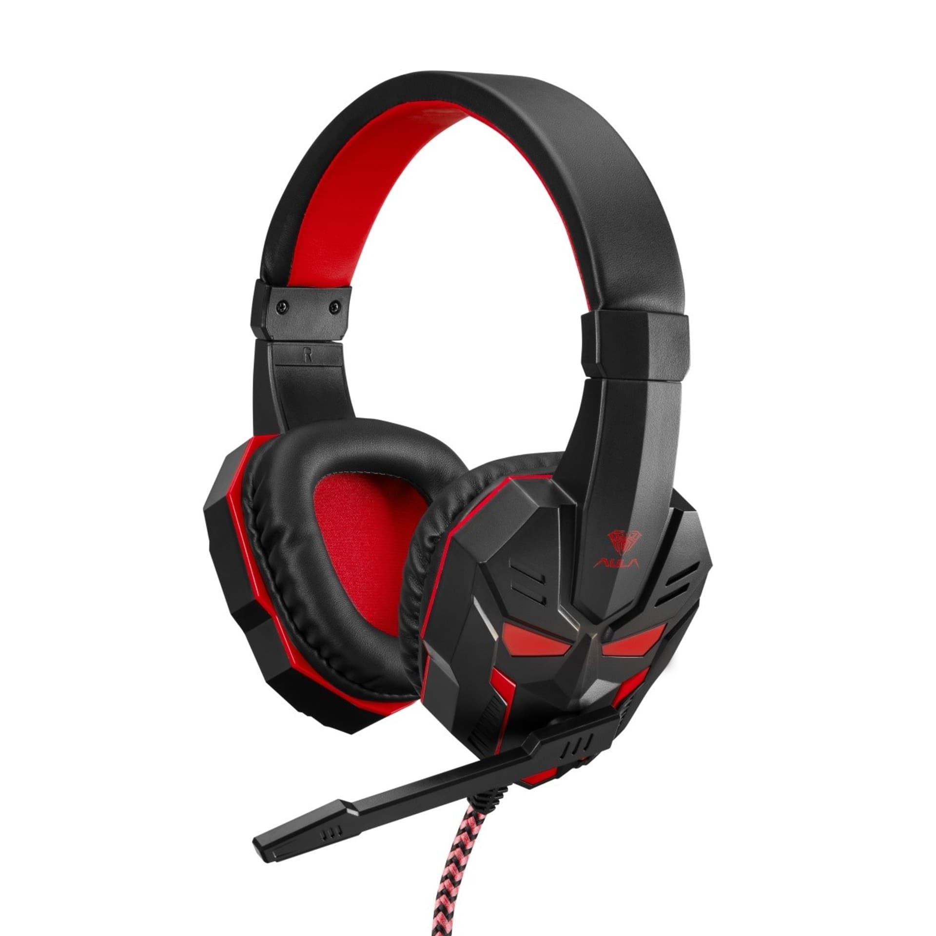 

Słuchawki z mikrofonem dla graczy Prime Basic Red Edition