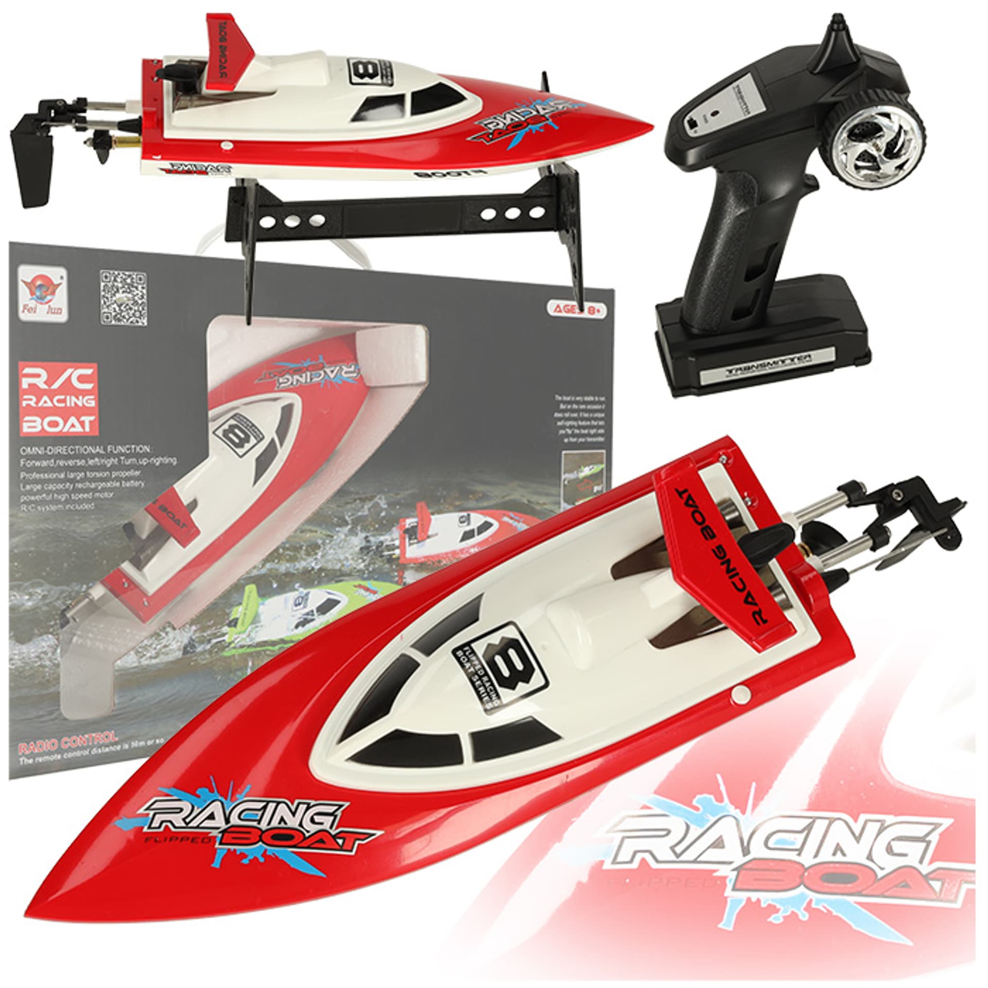 

Łódź RC zdalnie sterowana FT008 czerwona