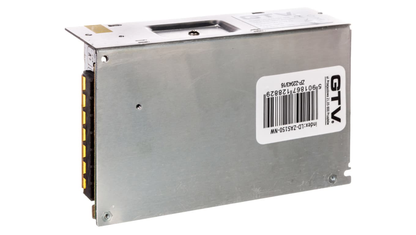

Transformator led we: 220V-240V~50hz. wy: 12V dc/150W. IP20