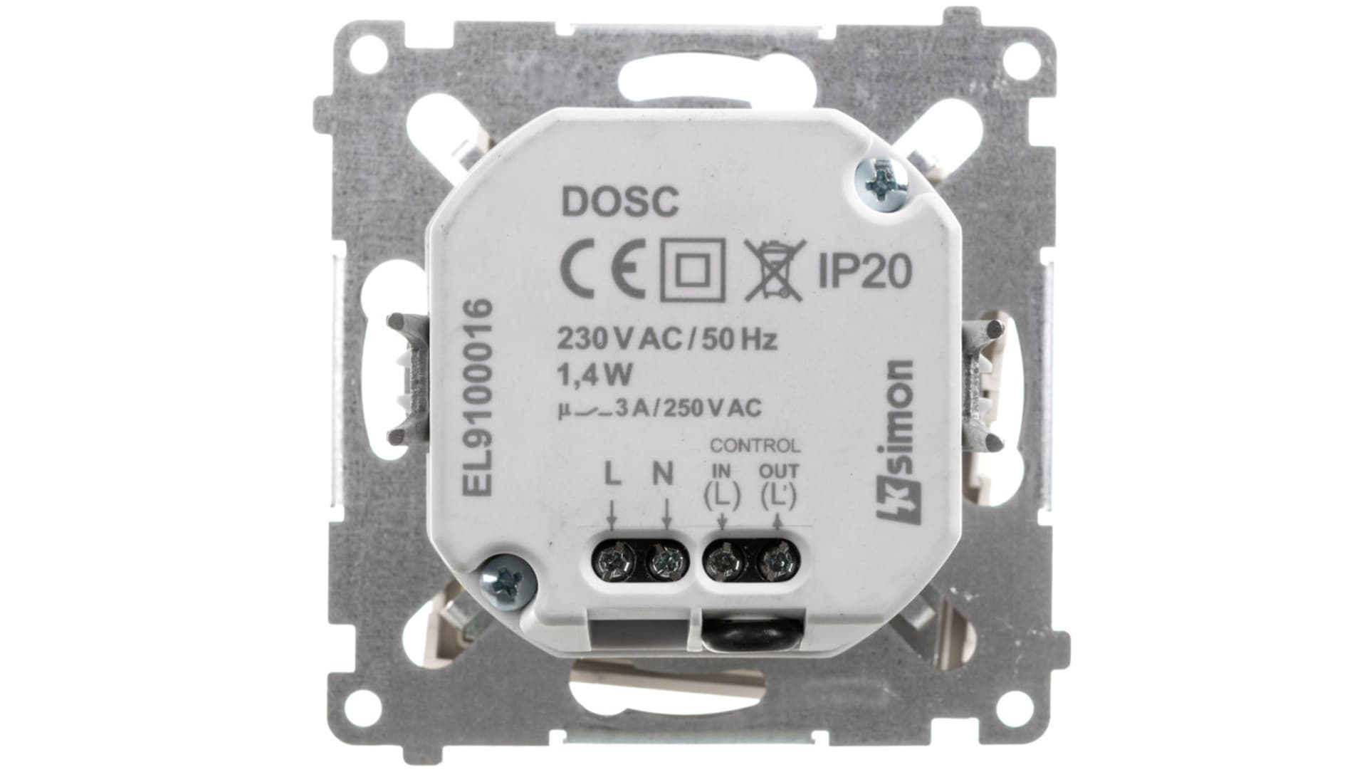 

Simon 54 Oprawa oświetleniowa LED 230V z czujnikiem ruchu kremowy DOSC.01/41