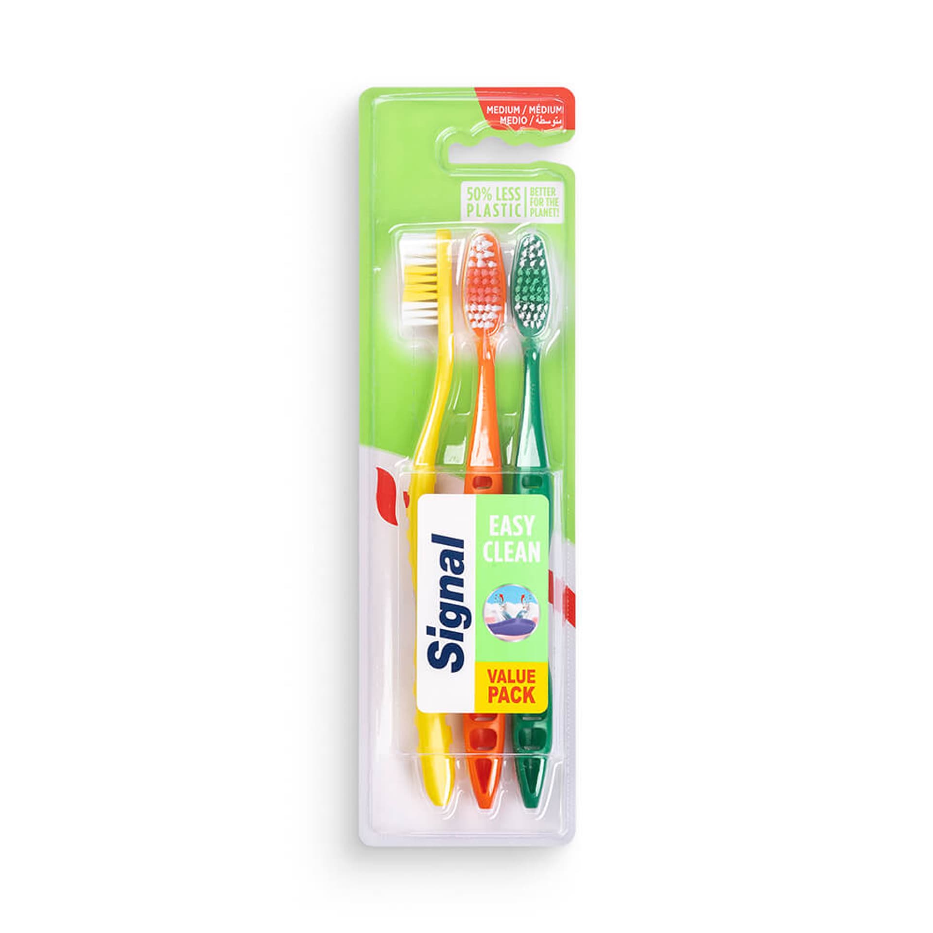 

Signal Easy Clean Medium Szczoteczka do Zębów 3 szt.