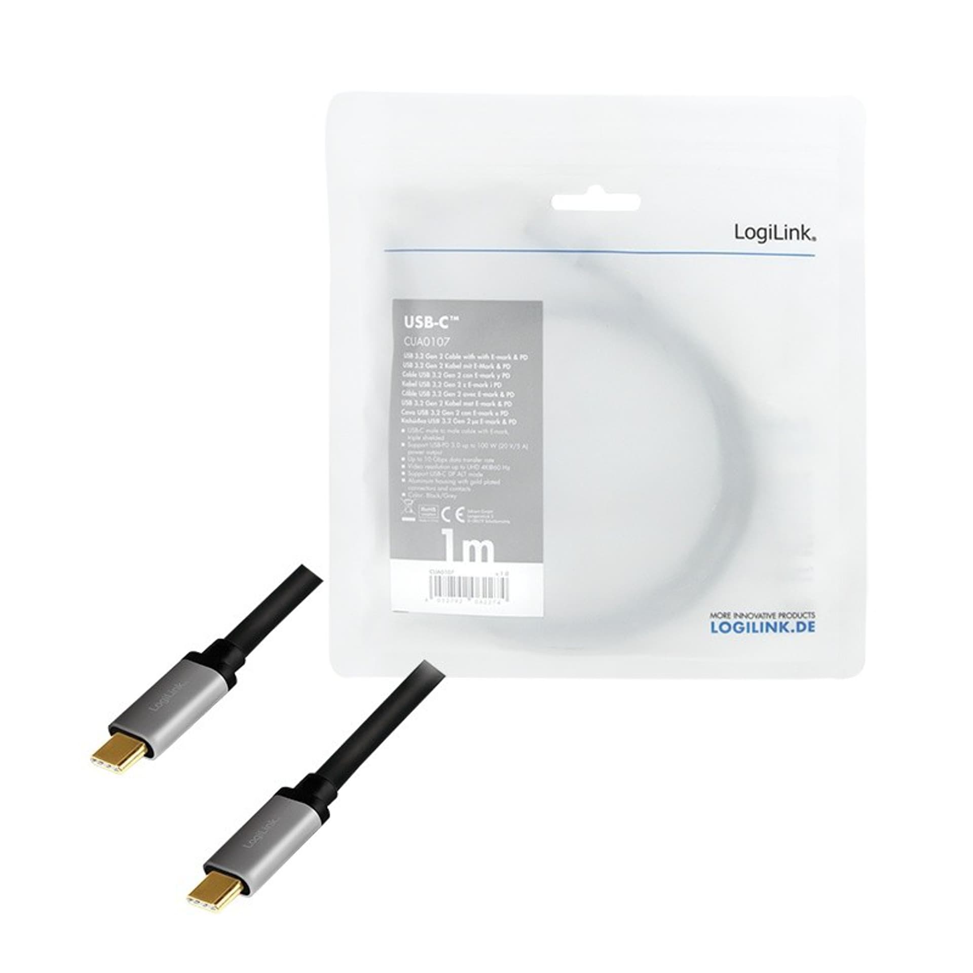 

Kabel USB LOGILINK USB typ C (wtyk) 1