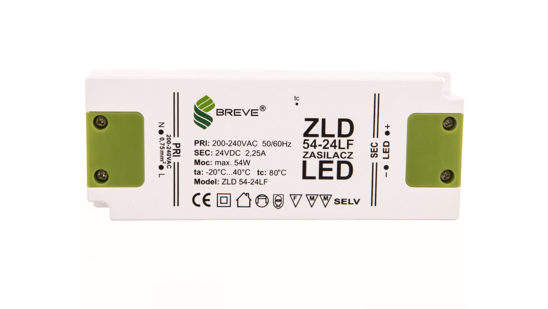 

Zasilacz LED 24V DC 54W ZLD 54-24LF 2,25A 19724-9014