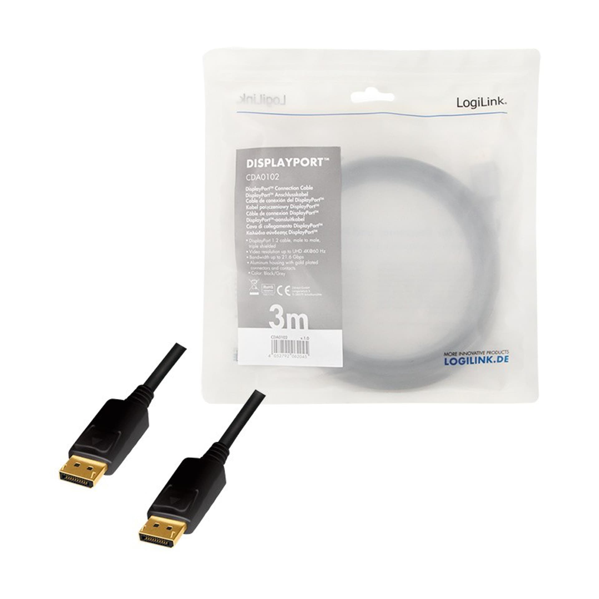 

LOGILINK CDA0102 3m /s1x DisplayPort 1x DisplayPort