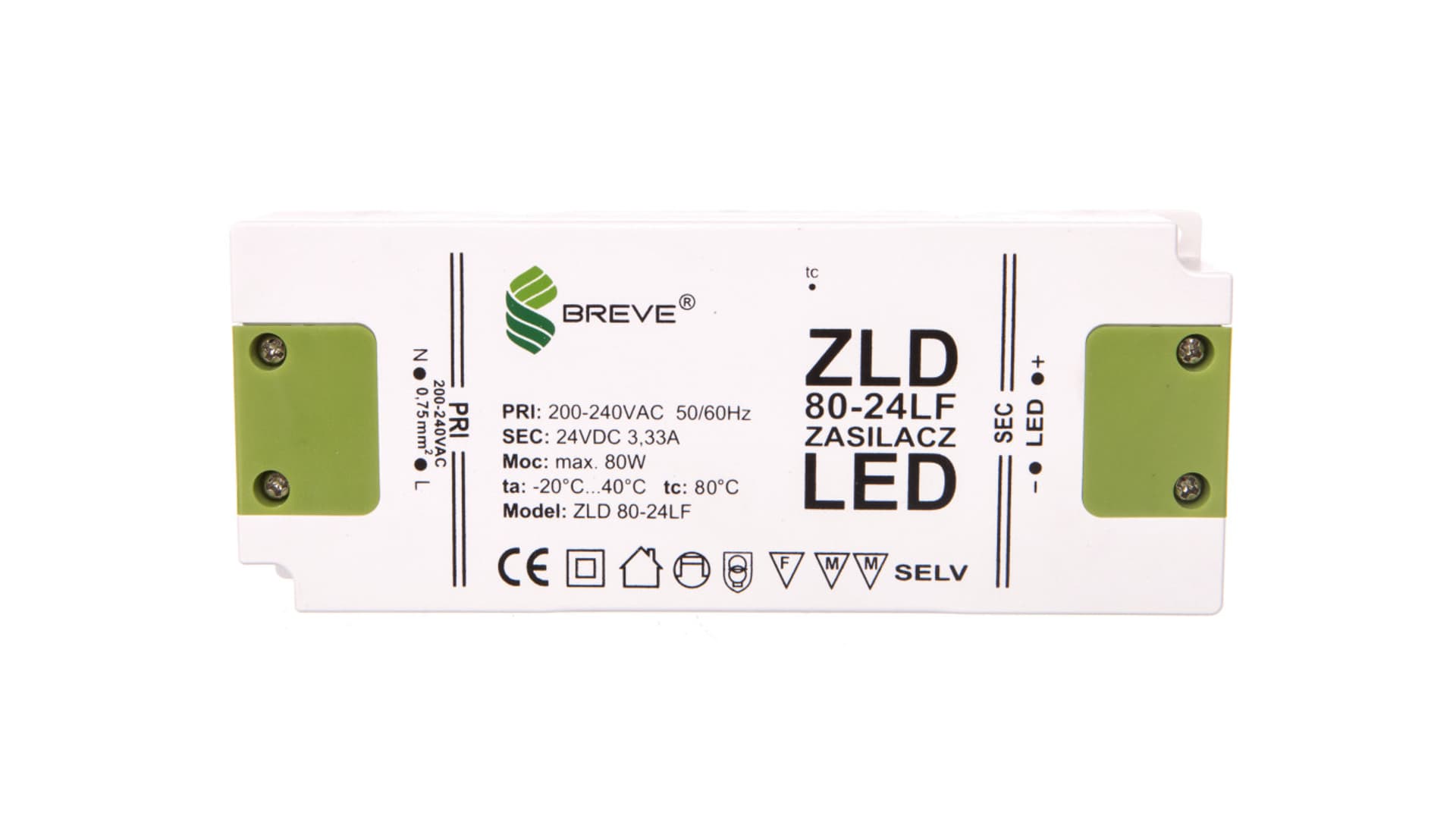 

Zasilacz LED 24V DC 80W ZLD 80-24LF 3,3A 19724-9012