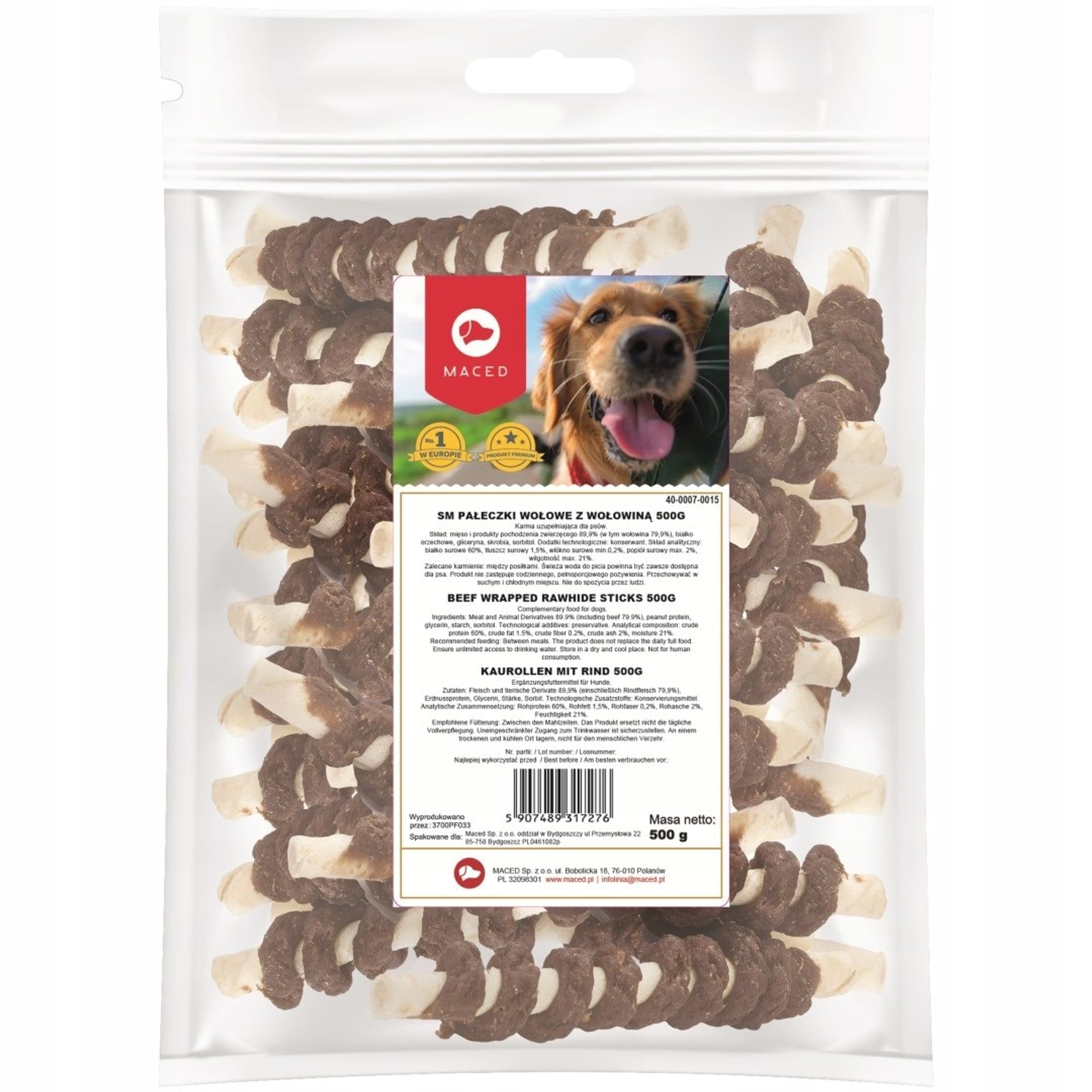 

MACED SM PAŁECZKI WOŁOWE Z WOŁOWINĄ 500g