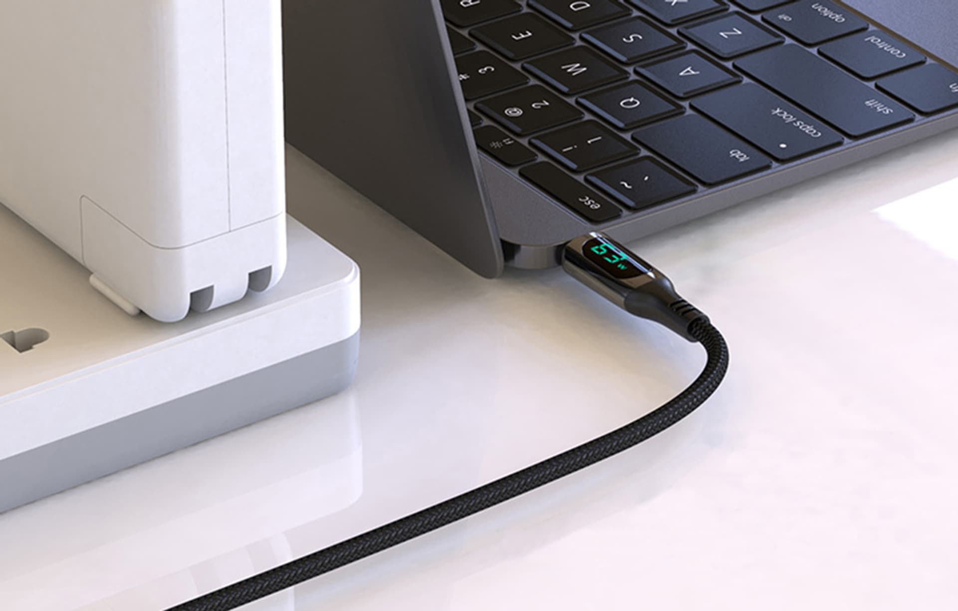 

Kabel USB-C do USB-C TIKTAALIK PD 240W, 1,5m (czarny)