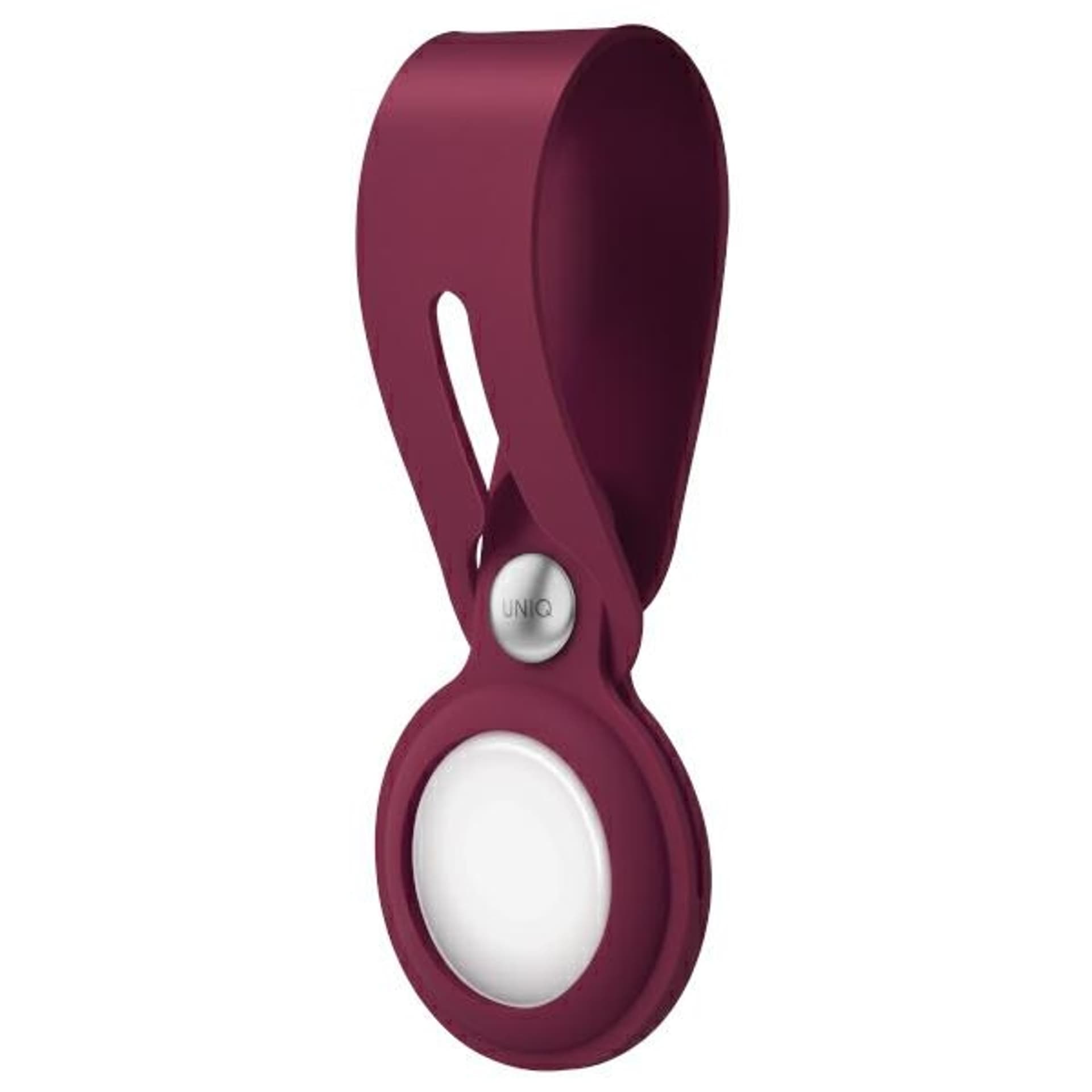 

UNIQ etui Vencer Silicone na AirTag burgundowy/burgundy
