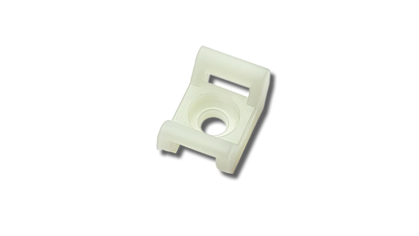 

Uchwyt siodełkowy do opasek kablowych biały 15,2x9,4x6,8mm BMSB5498 /100szt./