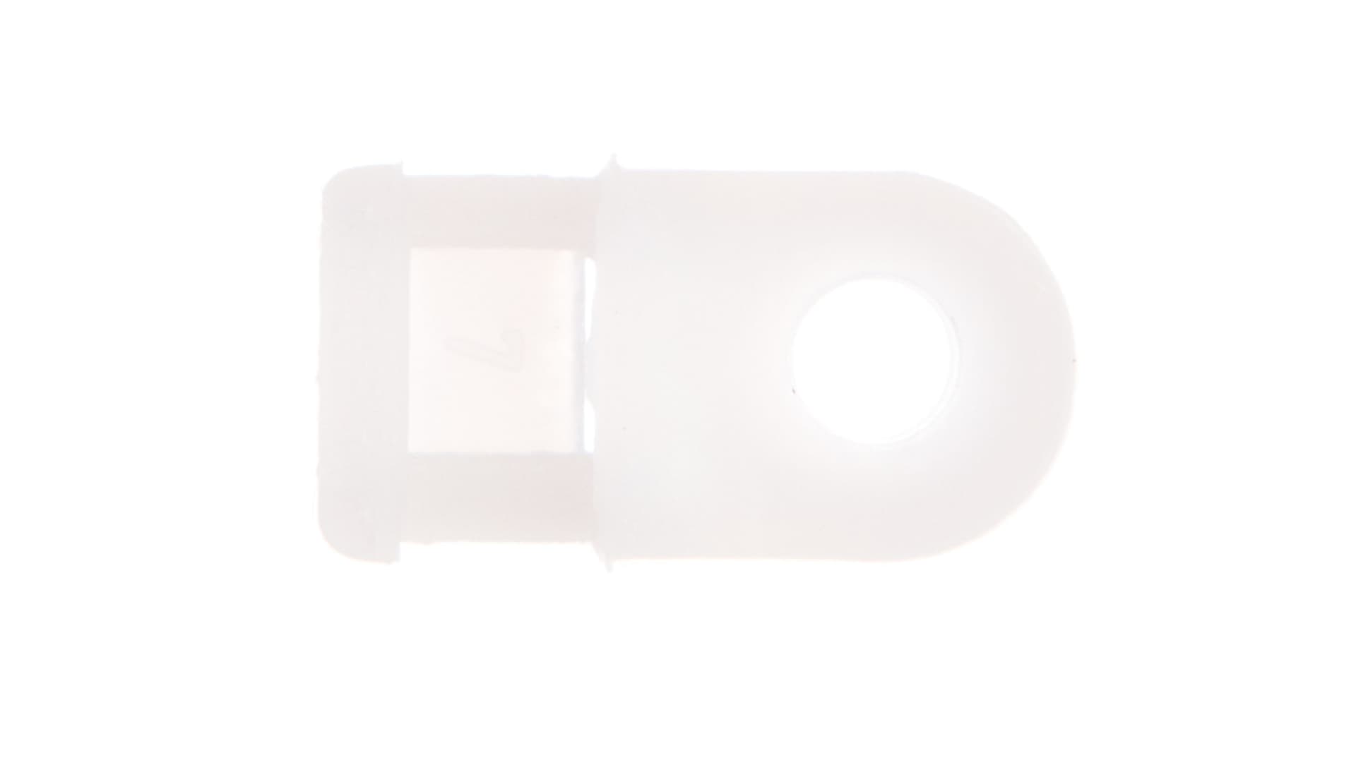 

Uchwyt oczkowy biały F=5mm do opasek kablowych max. 4,8mm BMB5460E /100szt./