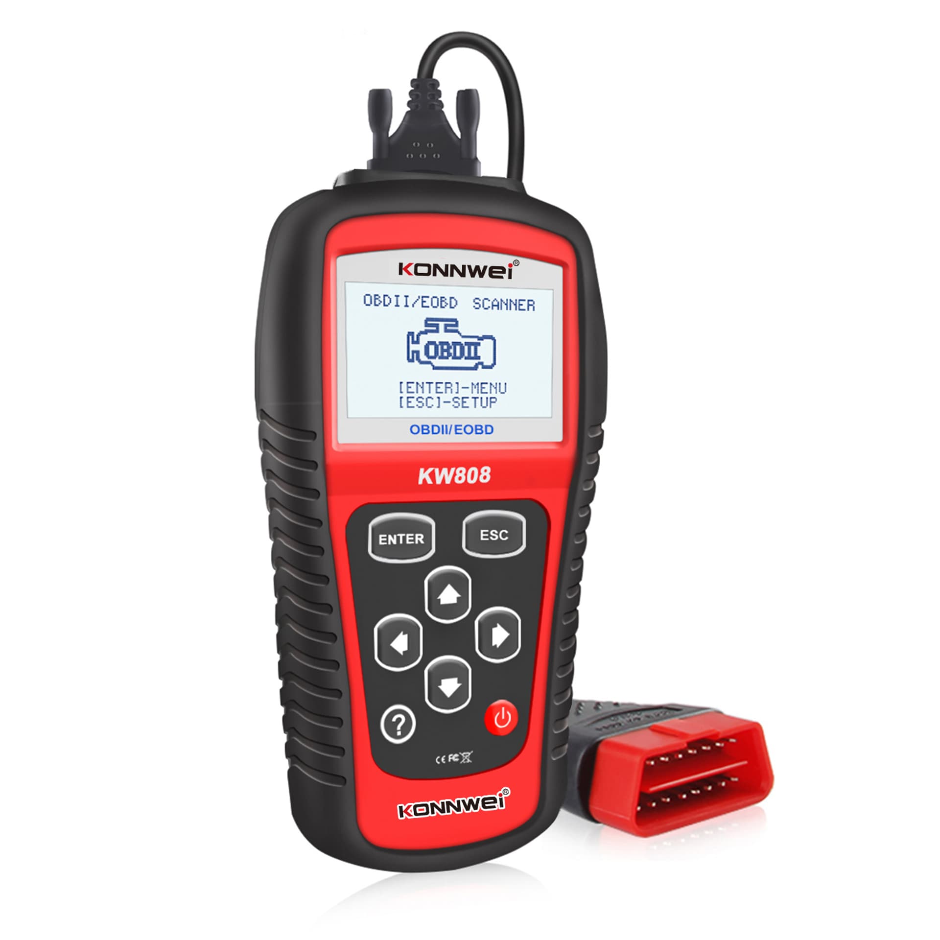 

Miernik diagnostyczny, skaner OBD2 Konnwei KW808