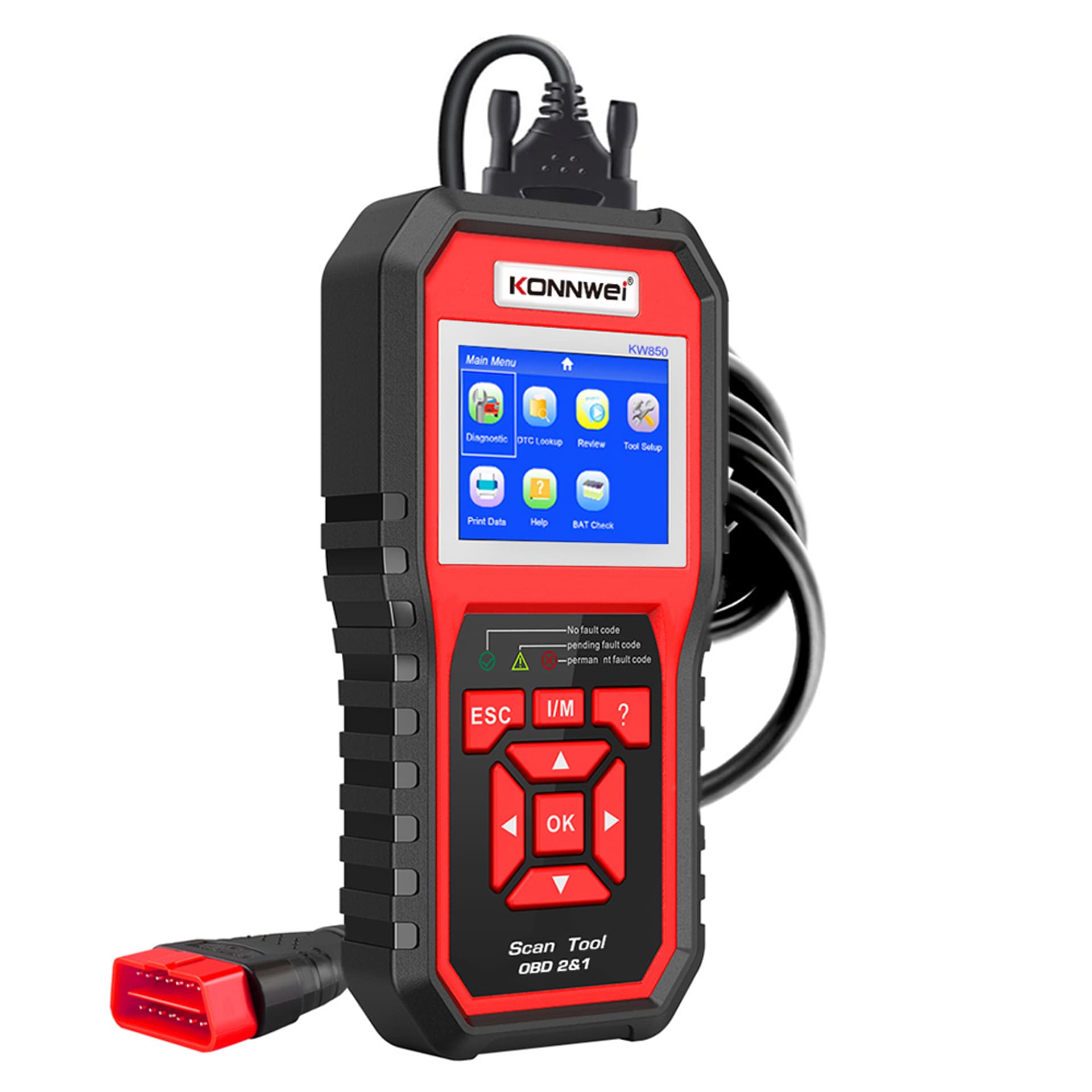 

Miernik diagnostyczny, skaner OBD2 Konnwei KW850