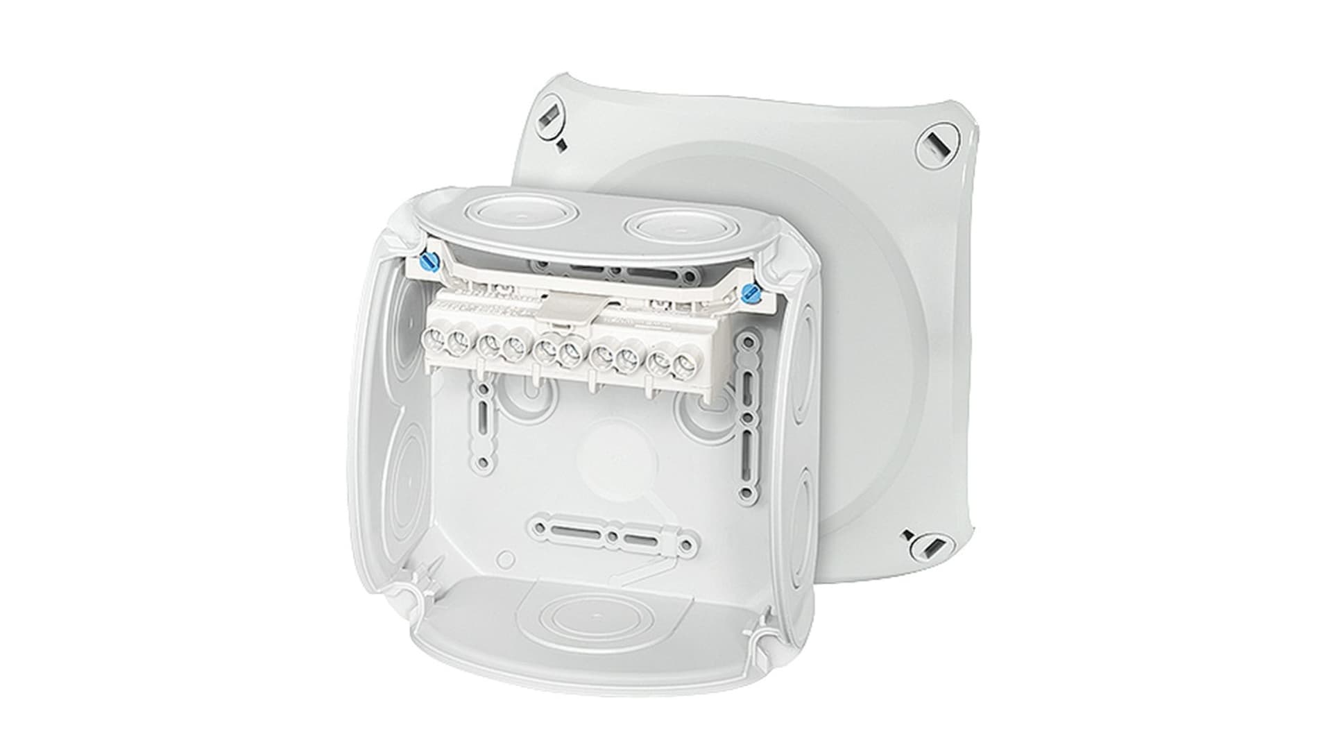 

Puszka odgałęźna 130x130x77 5x6mm2 CU IP66 szara DK 0606 GZ 62000154
