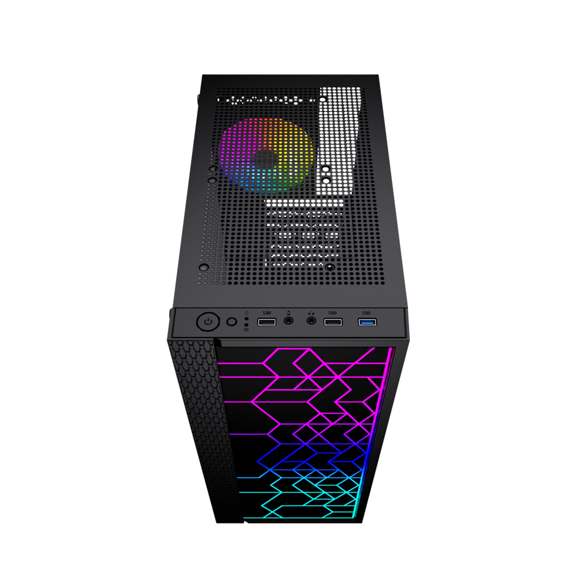 

GEMBIRD OBUDOWA FORNAX 2500 MIDI-TOWER (1X USB 3.0, 2X USB 2.0, HD AUDIO, SZKLANY PANEL BOCZNY) CZARNA, 1x usb 3.0/2x usb 2.0/hd audio/szklany panel boczny) czarn