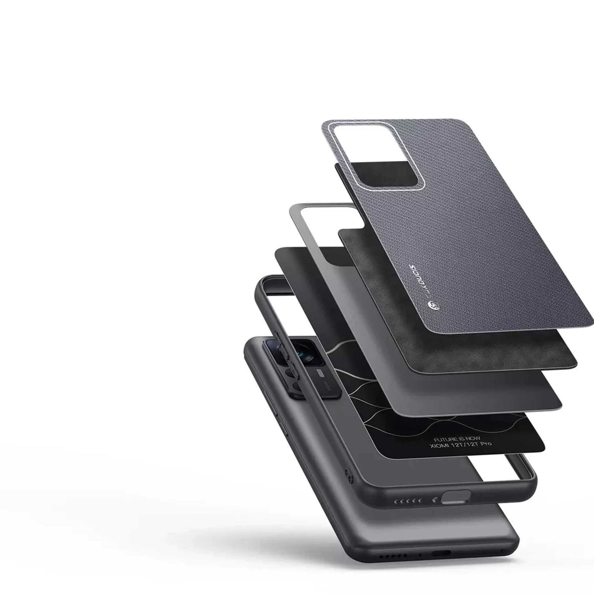 

Dux Ducis Fino etui do Xiaomi 12T Pro / Xiaomi 12T pokrowiec z silikonową ramką szare