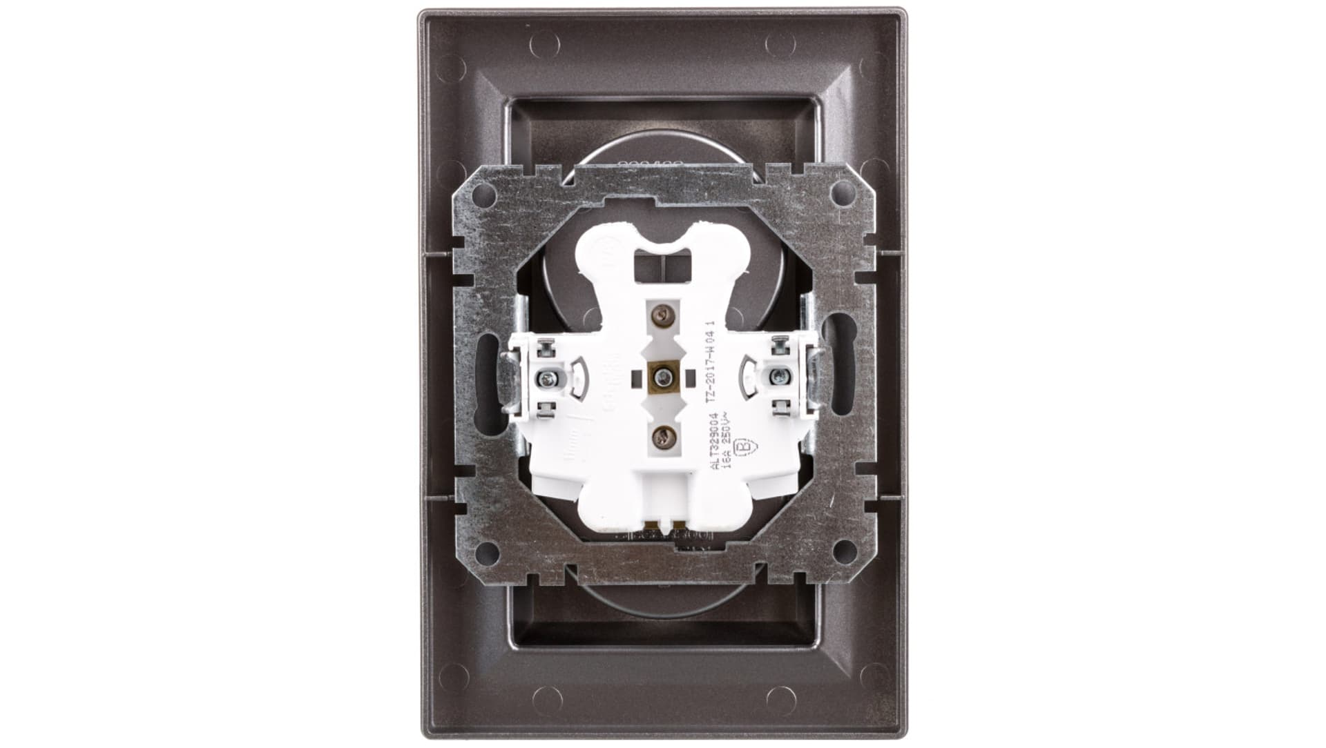 

ASFORA Gniazdo 2x2P+PE stal EPH9800262