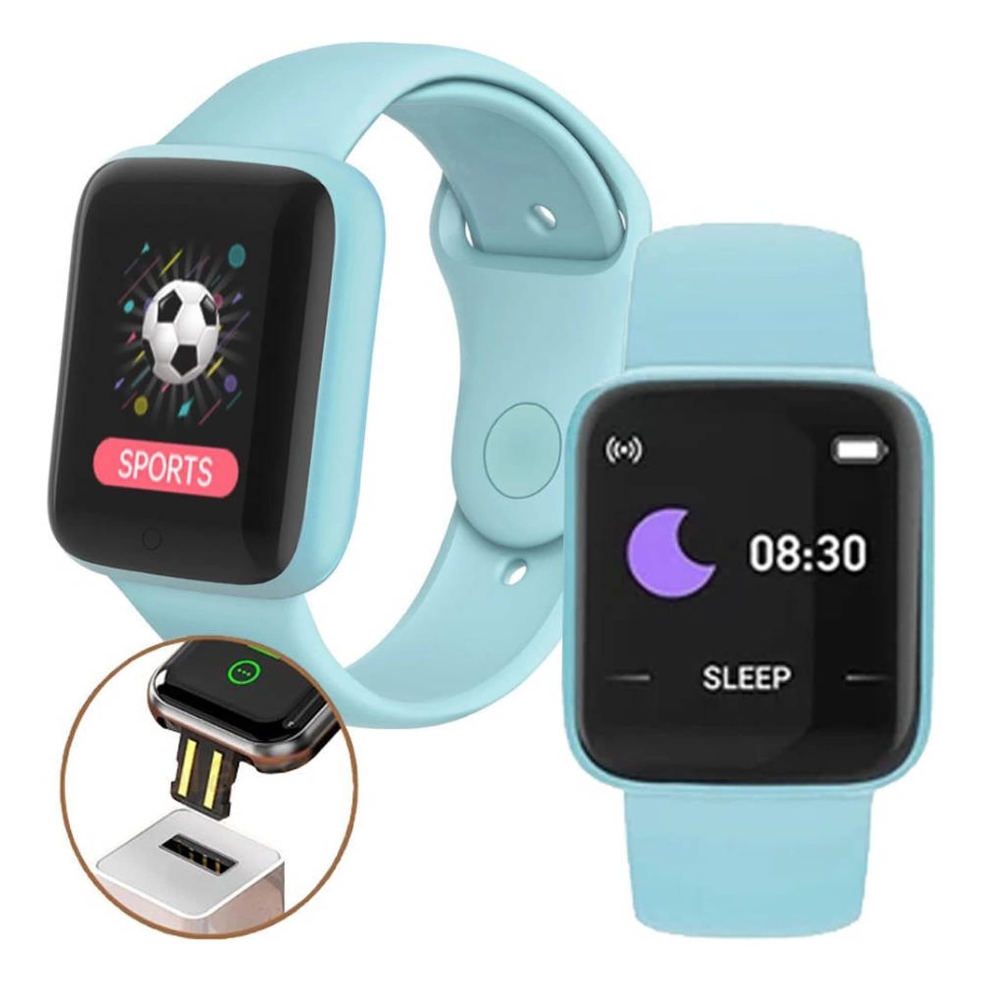 

Smartwatch Y68S jasnoniebieski
