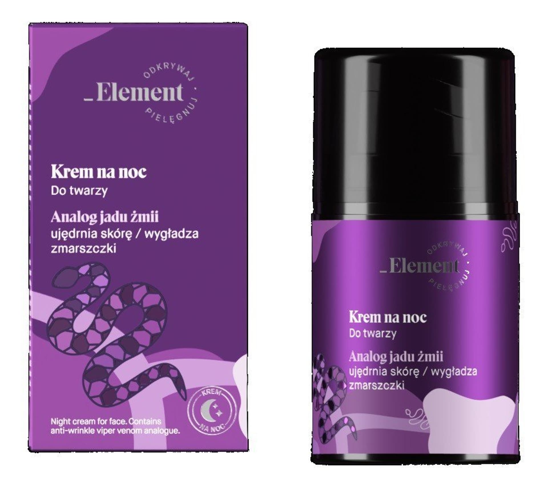 

Element Analog Jadu Żmii Krem na noc ujędrniający i wygładzający zmarszczki 50ml