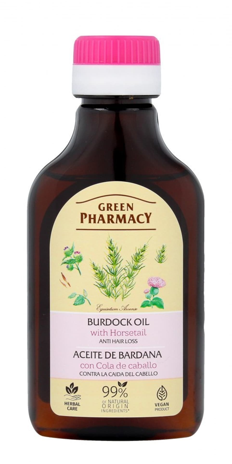 

Green Pharmacy Olejek łopianowy ze Skrzypem Polnym przeciw wypadaniu włosówm 100ml