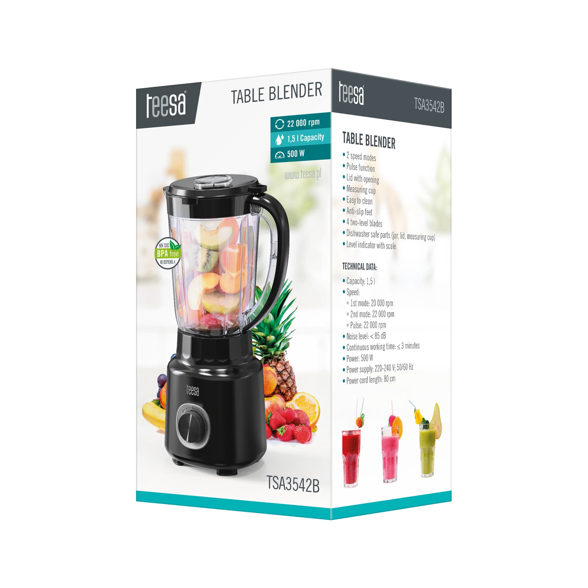 

Blender kielichowy 500W czarny