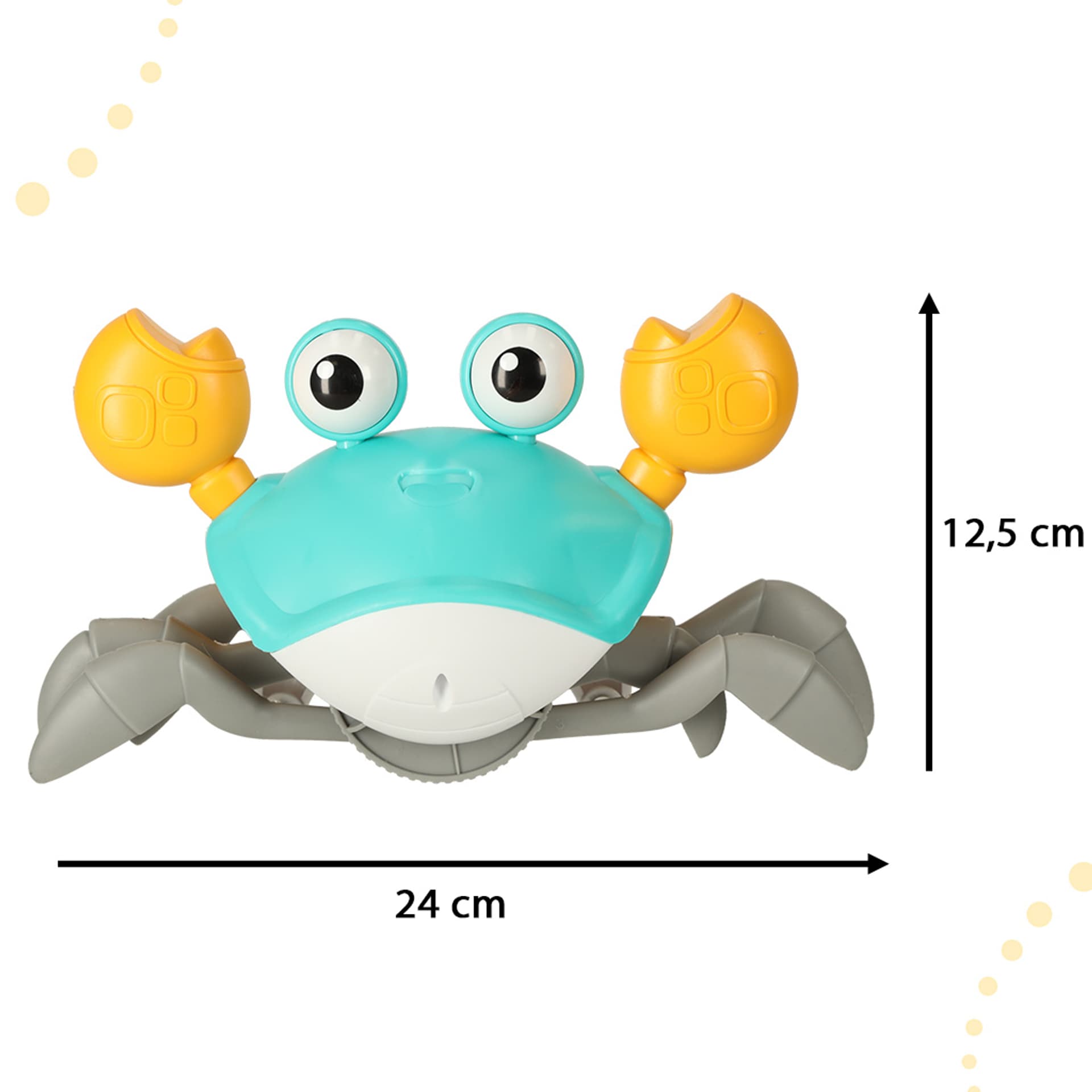 

Krab pełzający interaktywny z dźwiękiem zielony