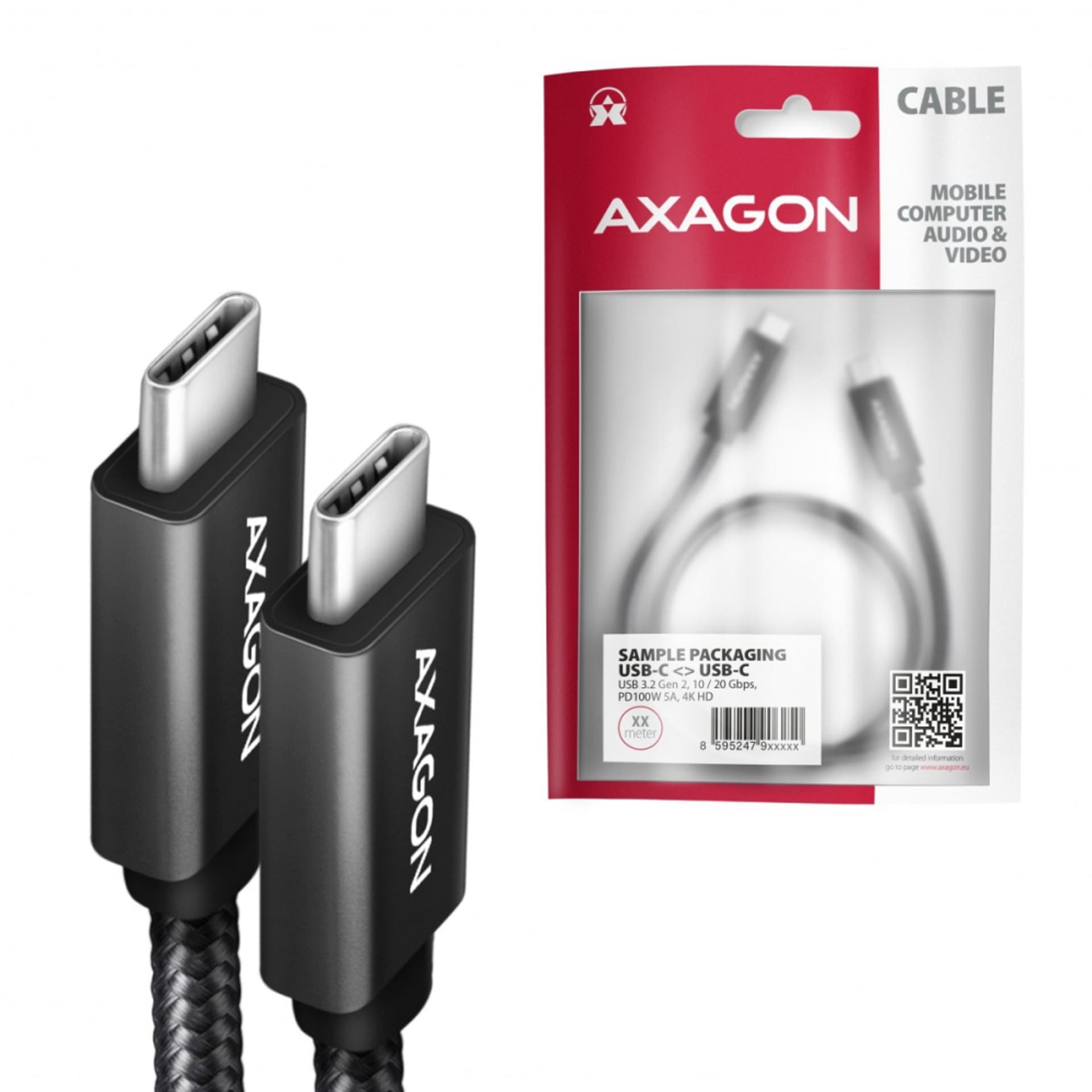 

Kabel USB AXAGON USB Typ C Męska 2